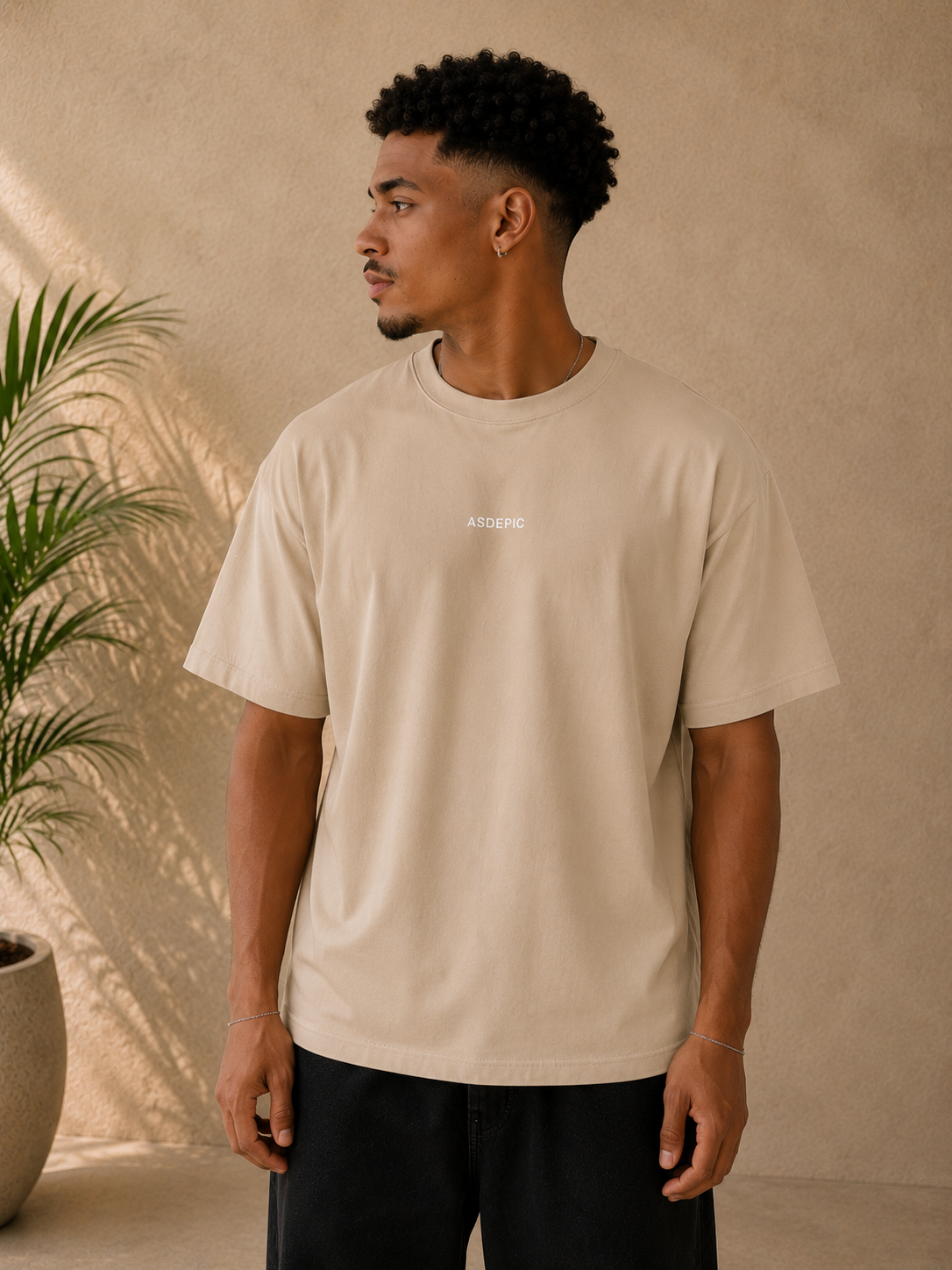 T-shirt Asdepic Signature beige