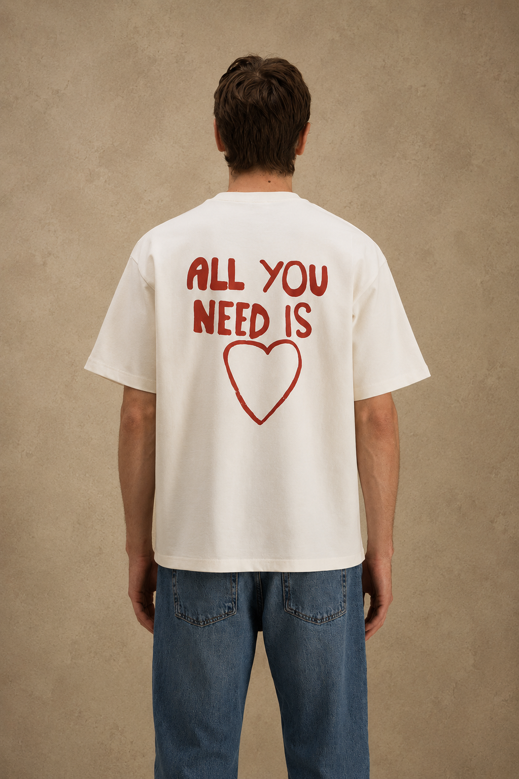 T-shirt All you need blanc