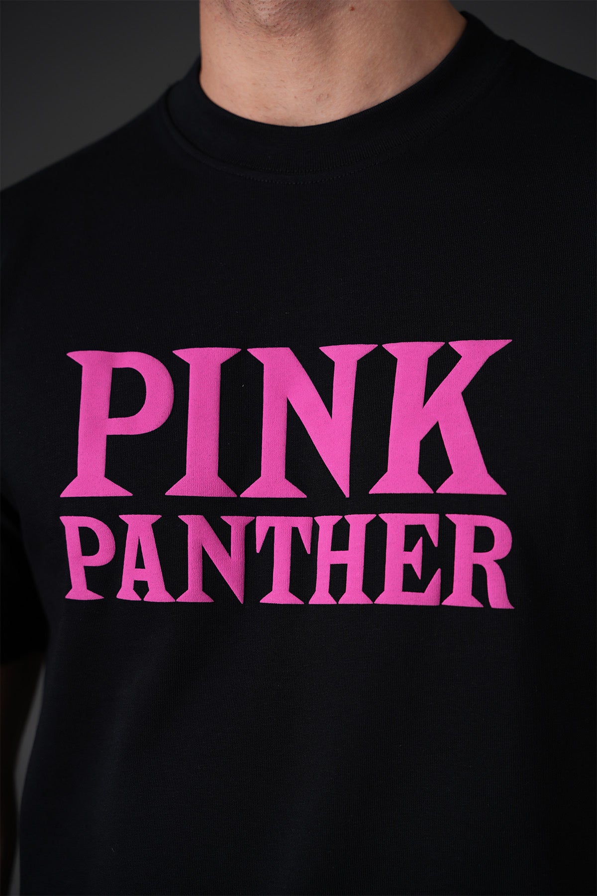 T-Shirt Panthère Rose noir