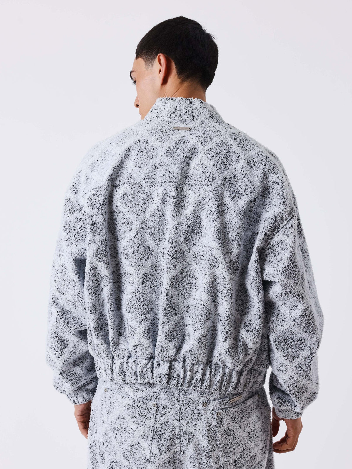 PXP - VESTE MOTIFS A CARREAUX MOUNTAIN GRIS