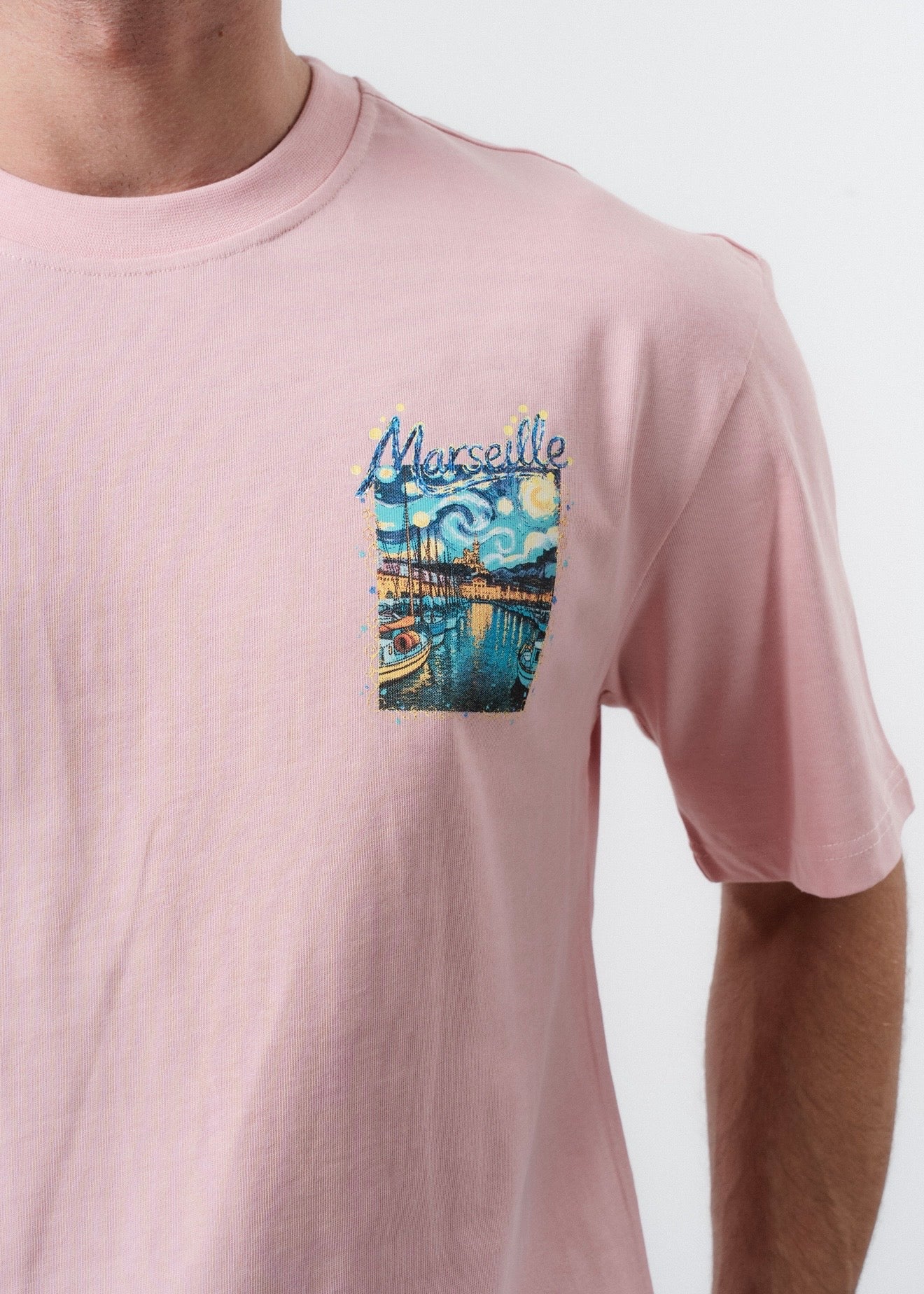 T-Shirt Marseille tableau rose