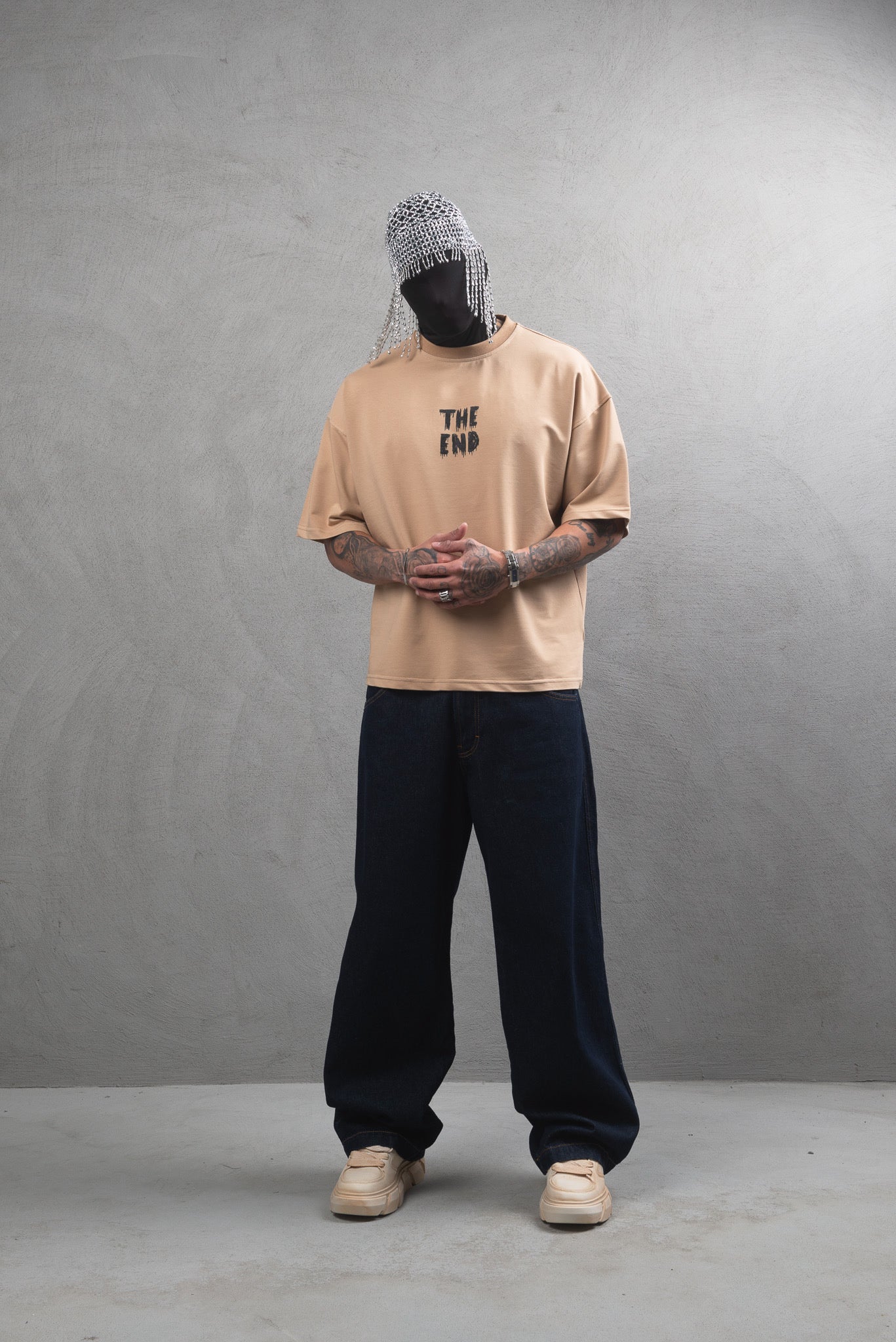 T-shirt Oversize The End beige