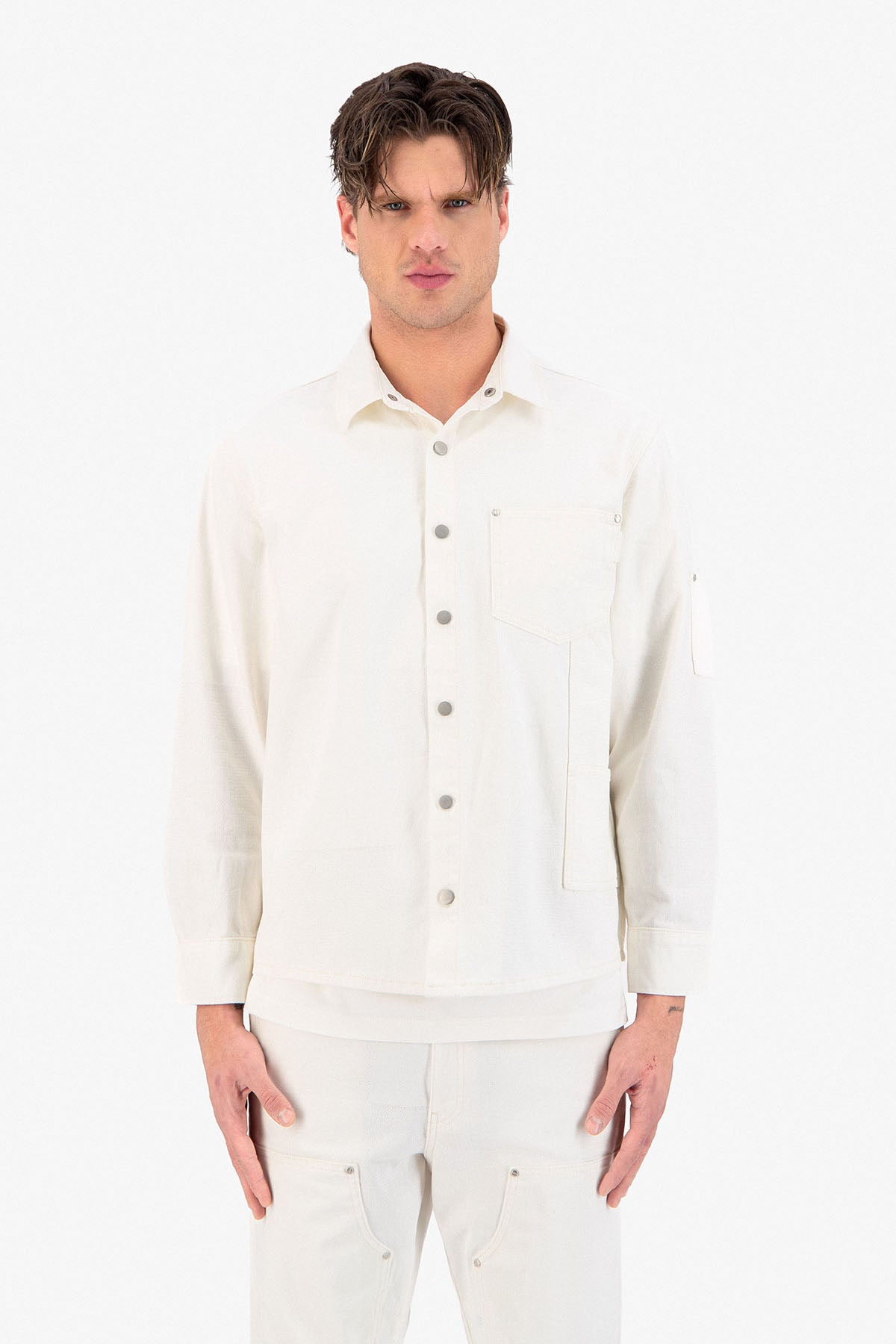 Veste jean London blanche