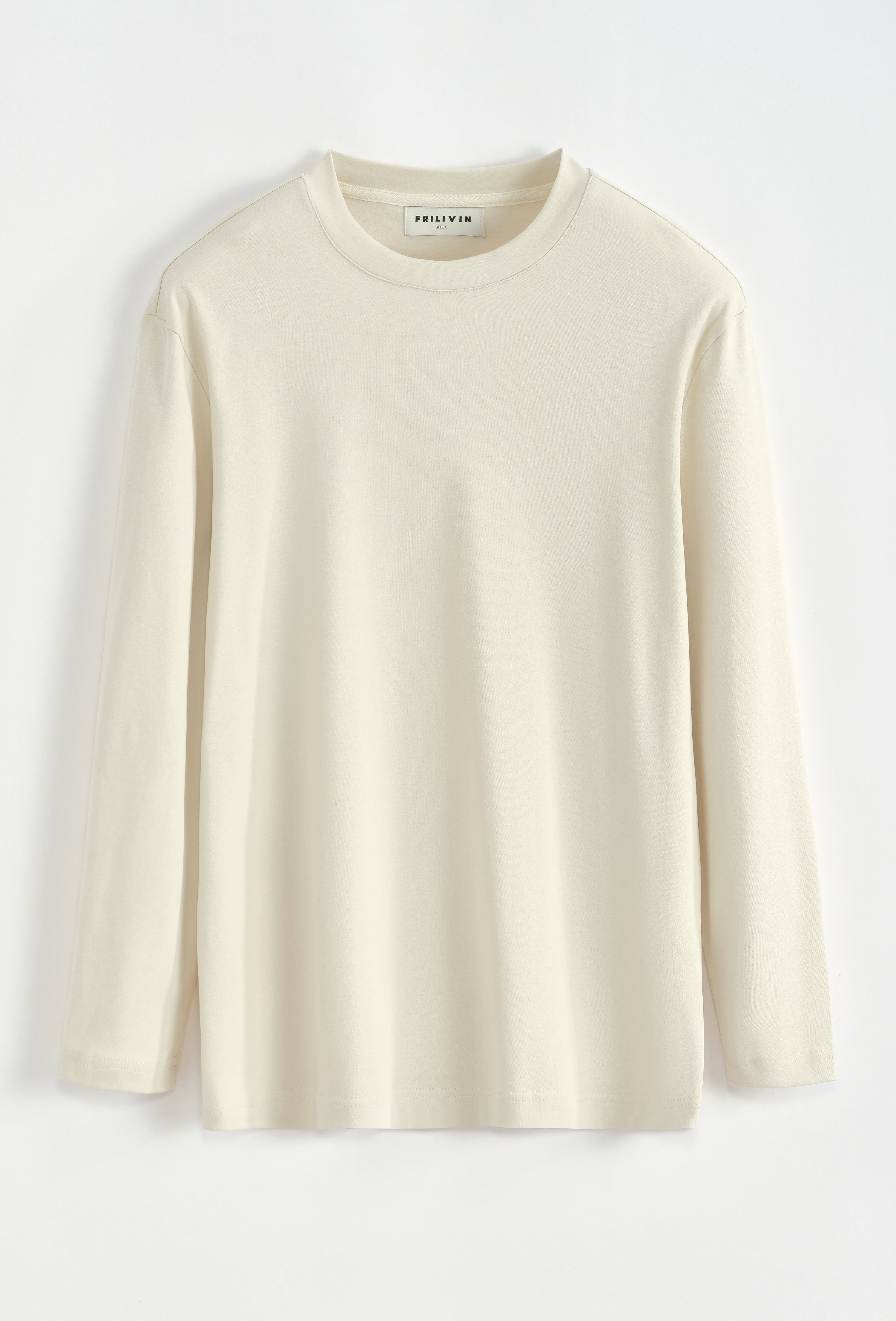T-shirt manche longue beige