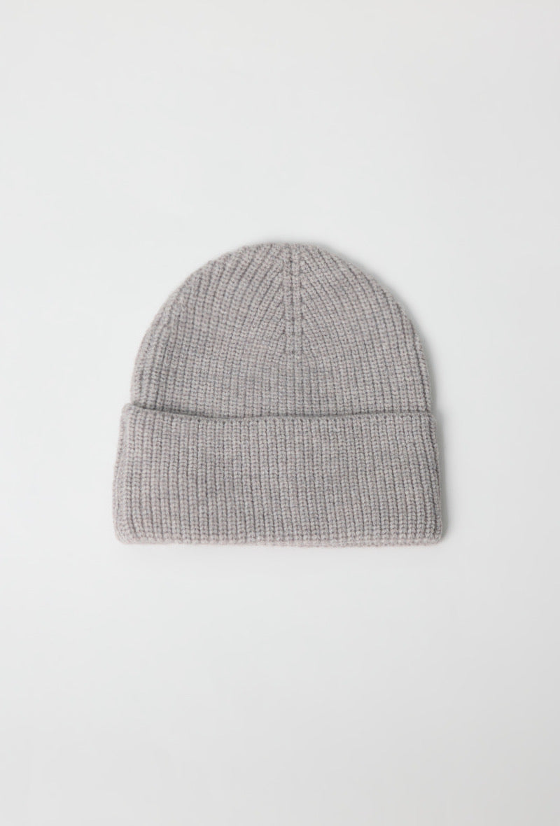 Bonnet maille gris