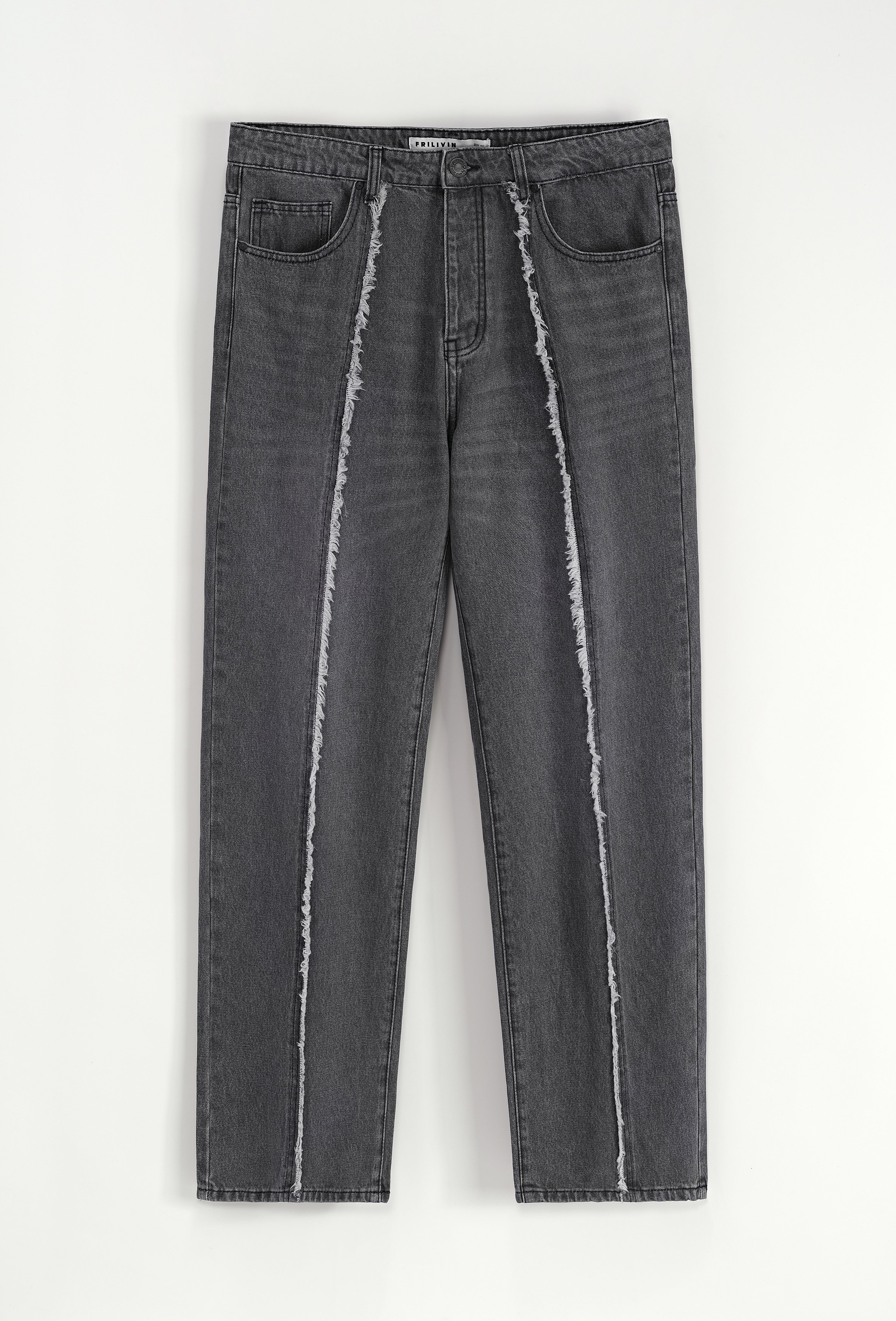 Jean gris coutures
