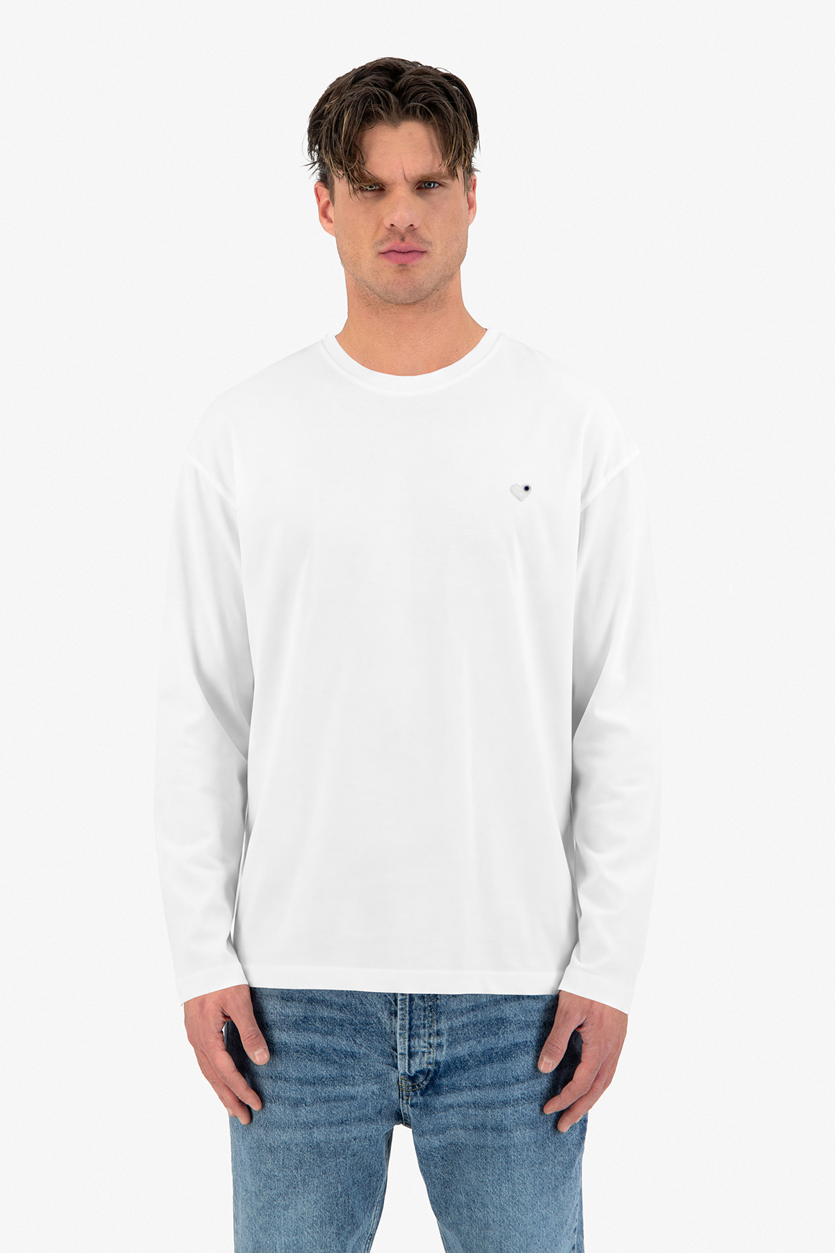 T-Shirt manche longue Cheri blanc