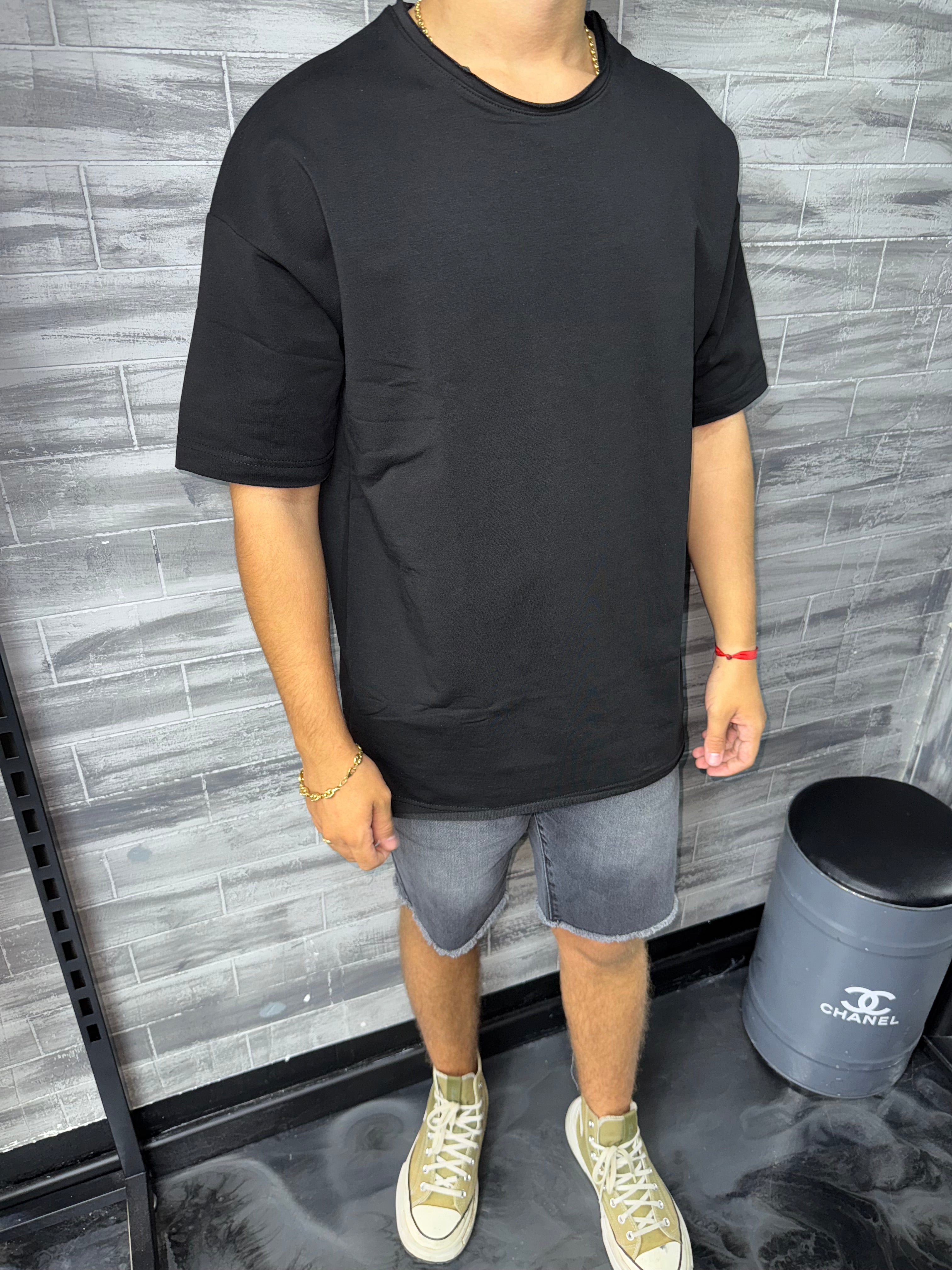 T-shirt Oversize uni noir