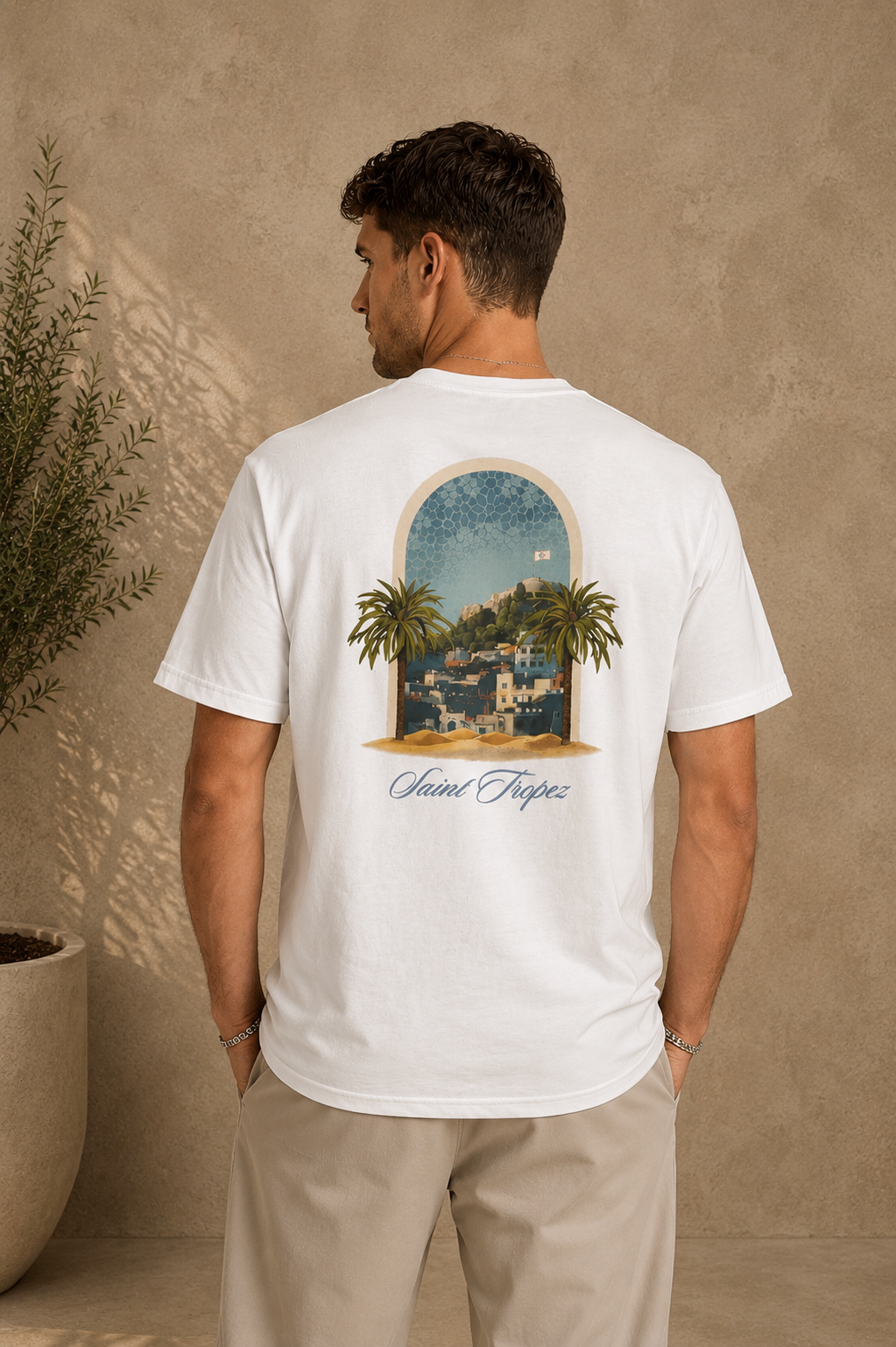 T-Shirt St Tropez blanc