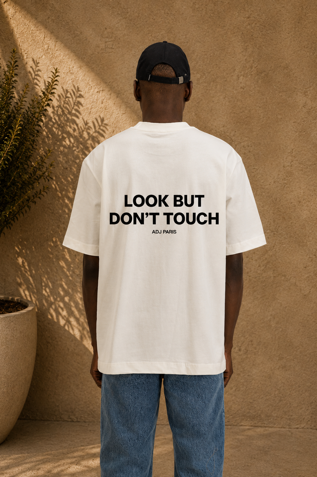 T-shirt blanc Look but don’t touch