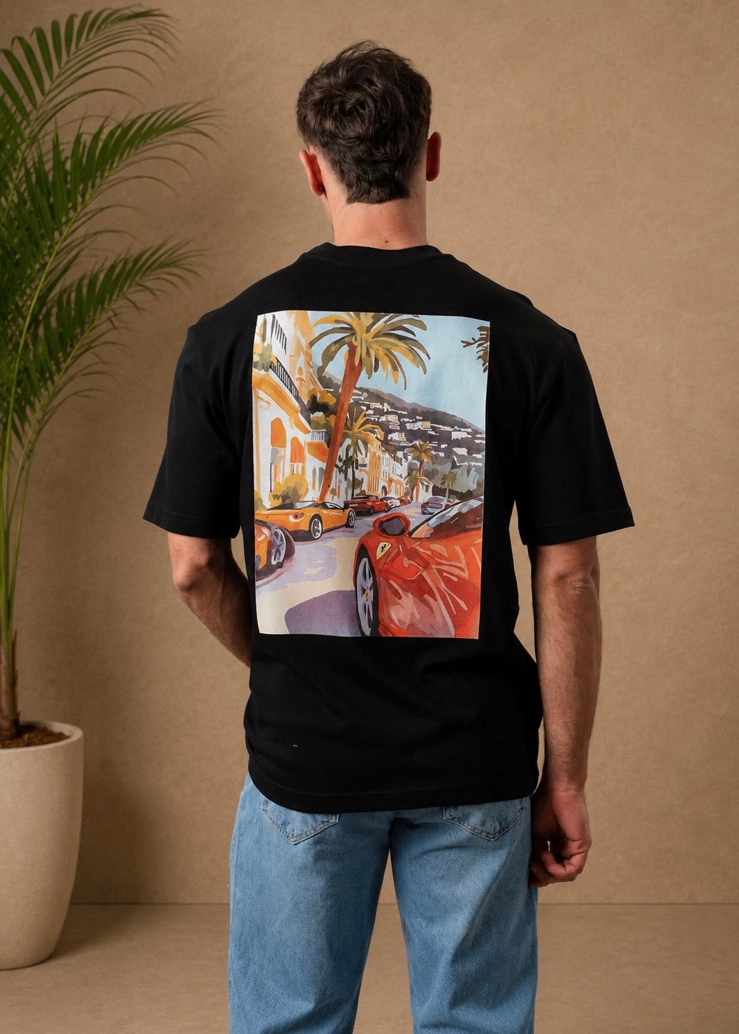 T-shirt French Riviera noir