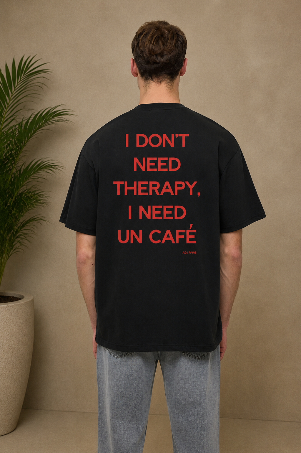 T-shirt Coffee noir
