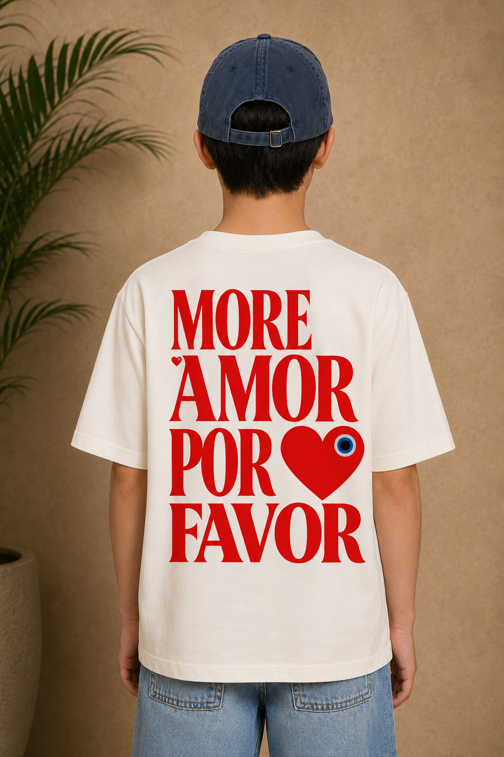 T-shirt enfant Por Favor blanc