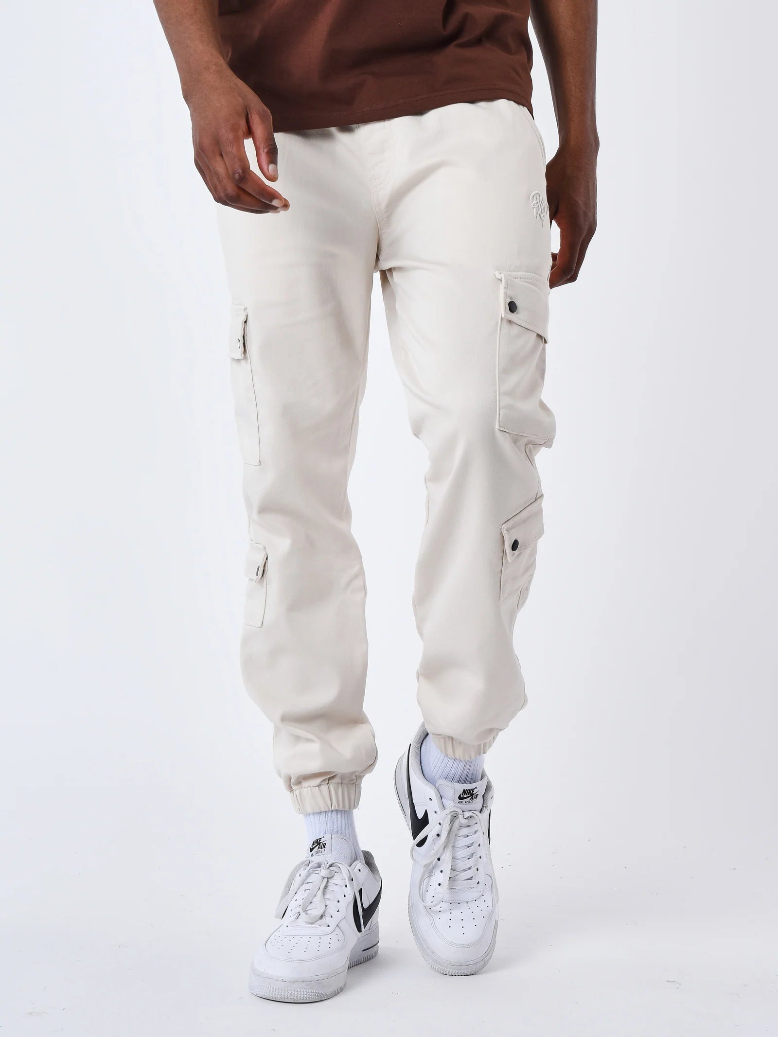 PXP - Pantalon cargo multipoches ivoire