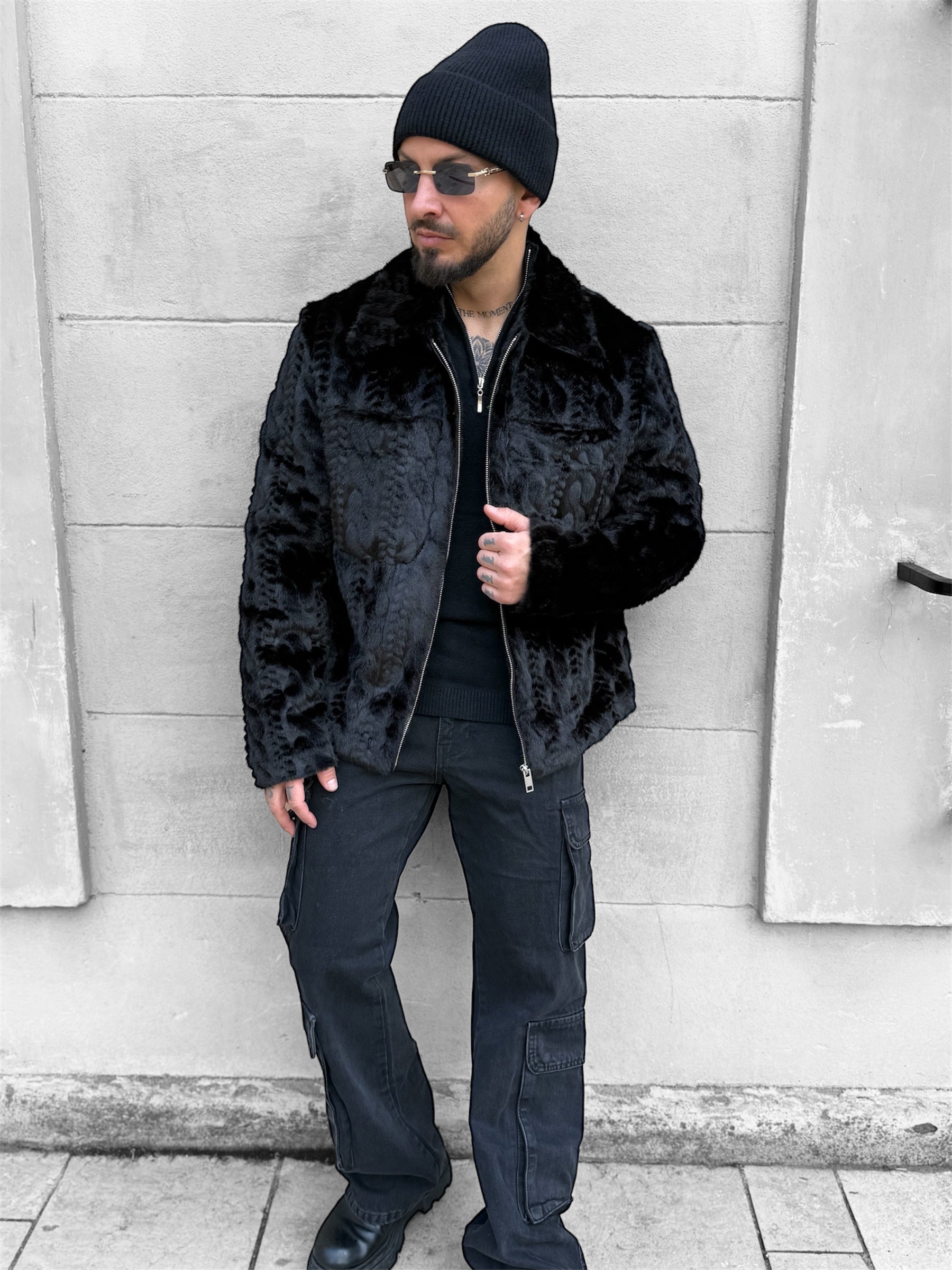 Veste fourrure noir Montréal