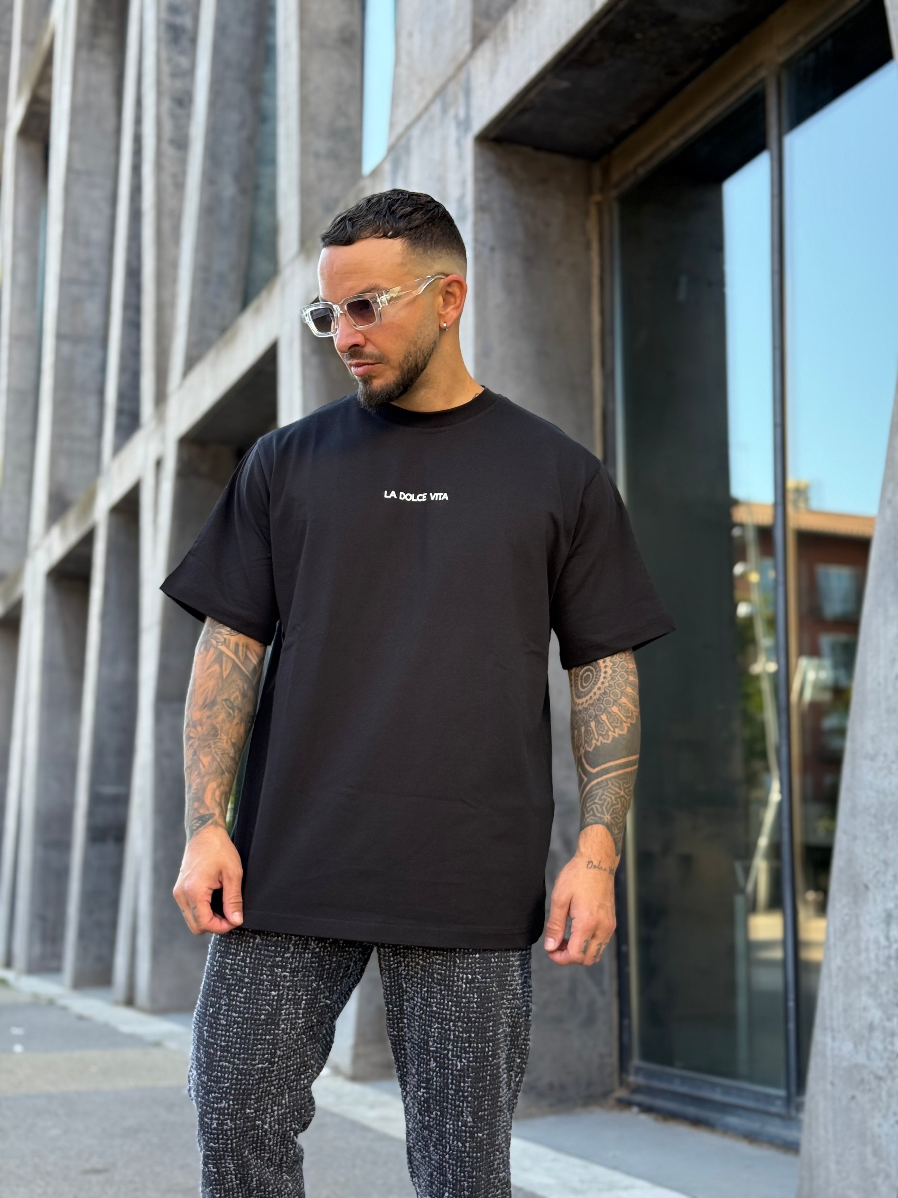 T-shirt Dolce Vita noir