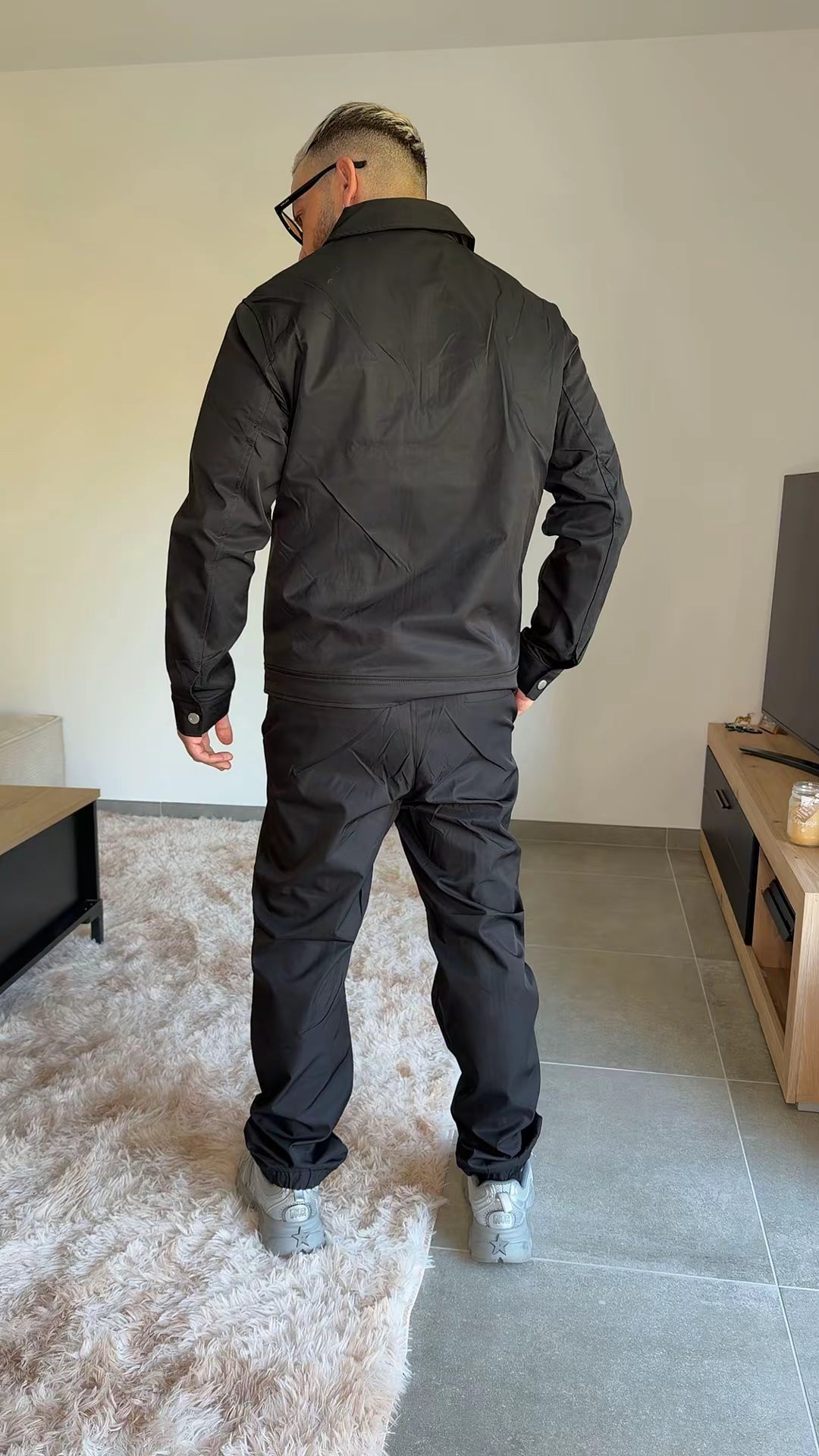 Ensemble zip imper noir