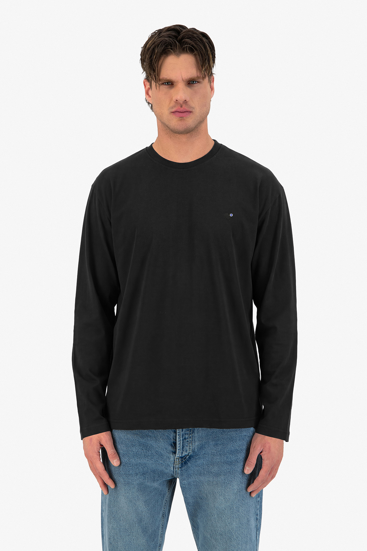 T-Shirt manche longue Cheri noir