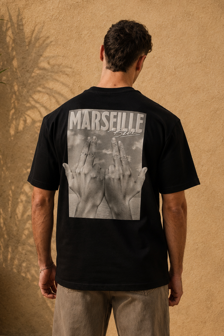 T-Shirt Marseille Jul noir