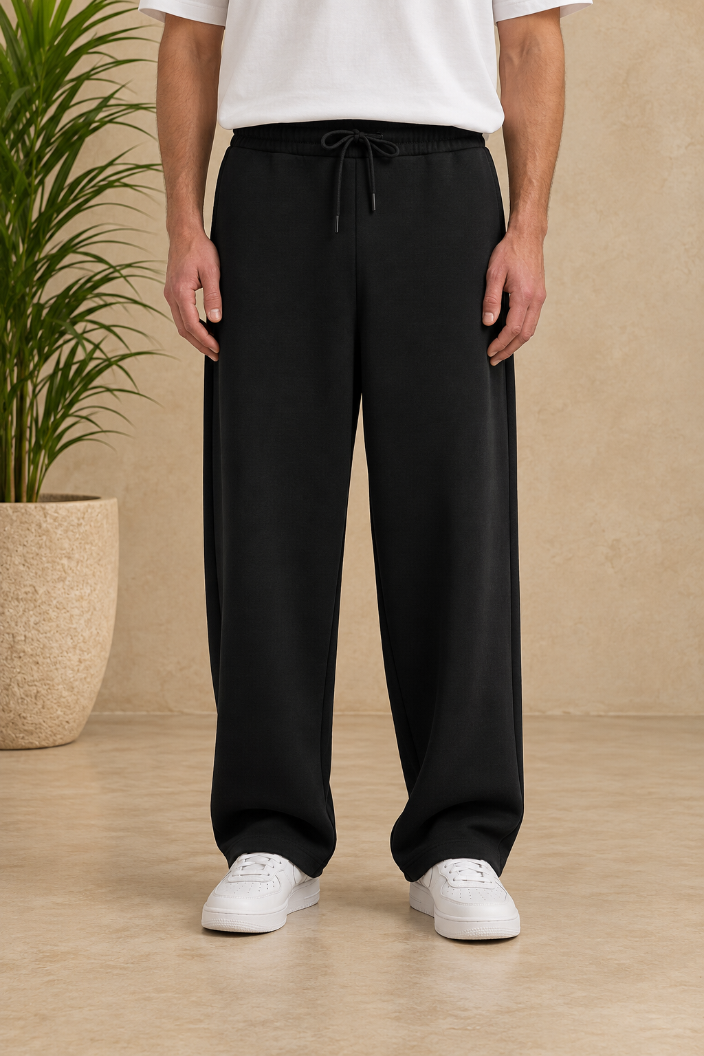 Pantalon jogg loose noir