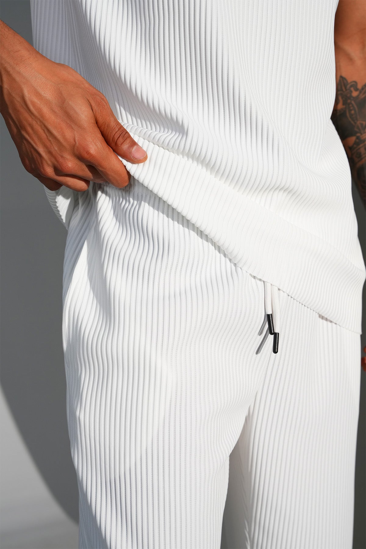 Ensemble Pablo blanc T-shirt + pantalon