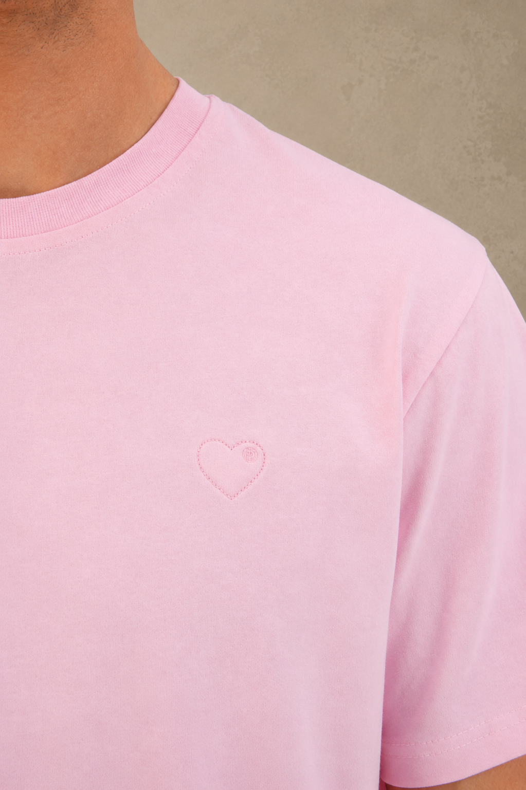 T-shirt rose petit cœur