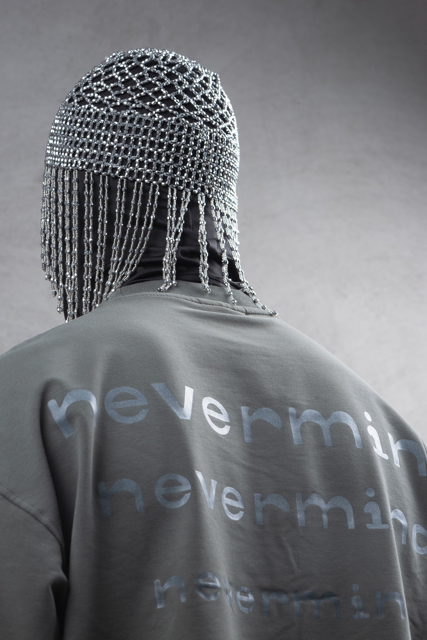 T-shirt Oversize Nevermind kaki