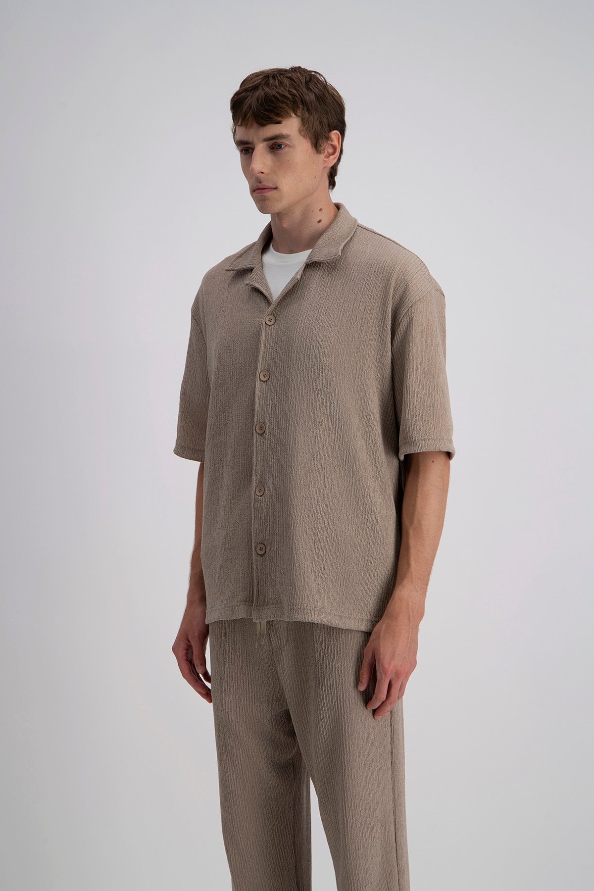 Chemise Pablo marron