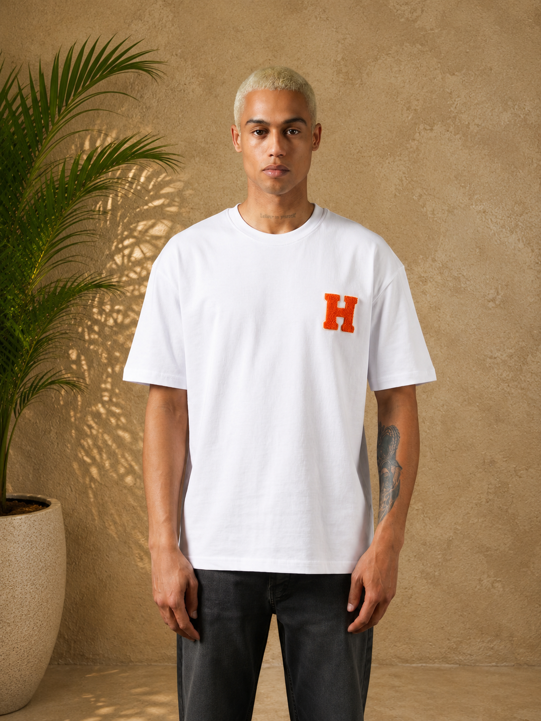 T-Shirt H Blanc