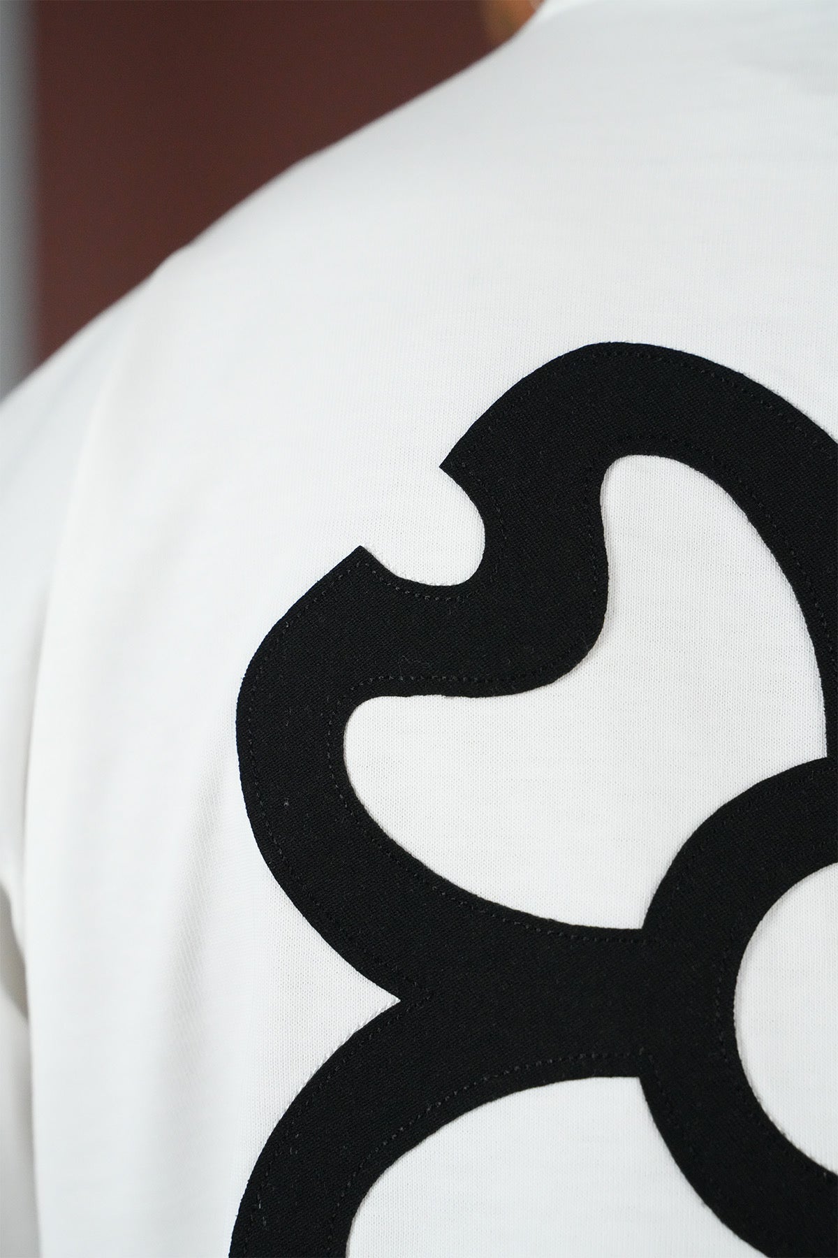 T-Shirt blanc Trèfle noir