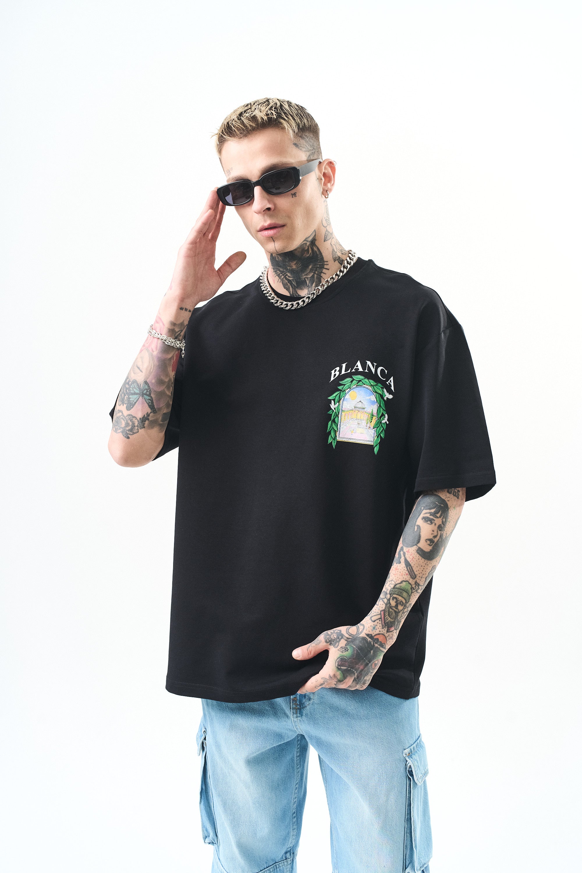 T-shirt Blanca noir