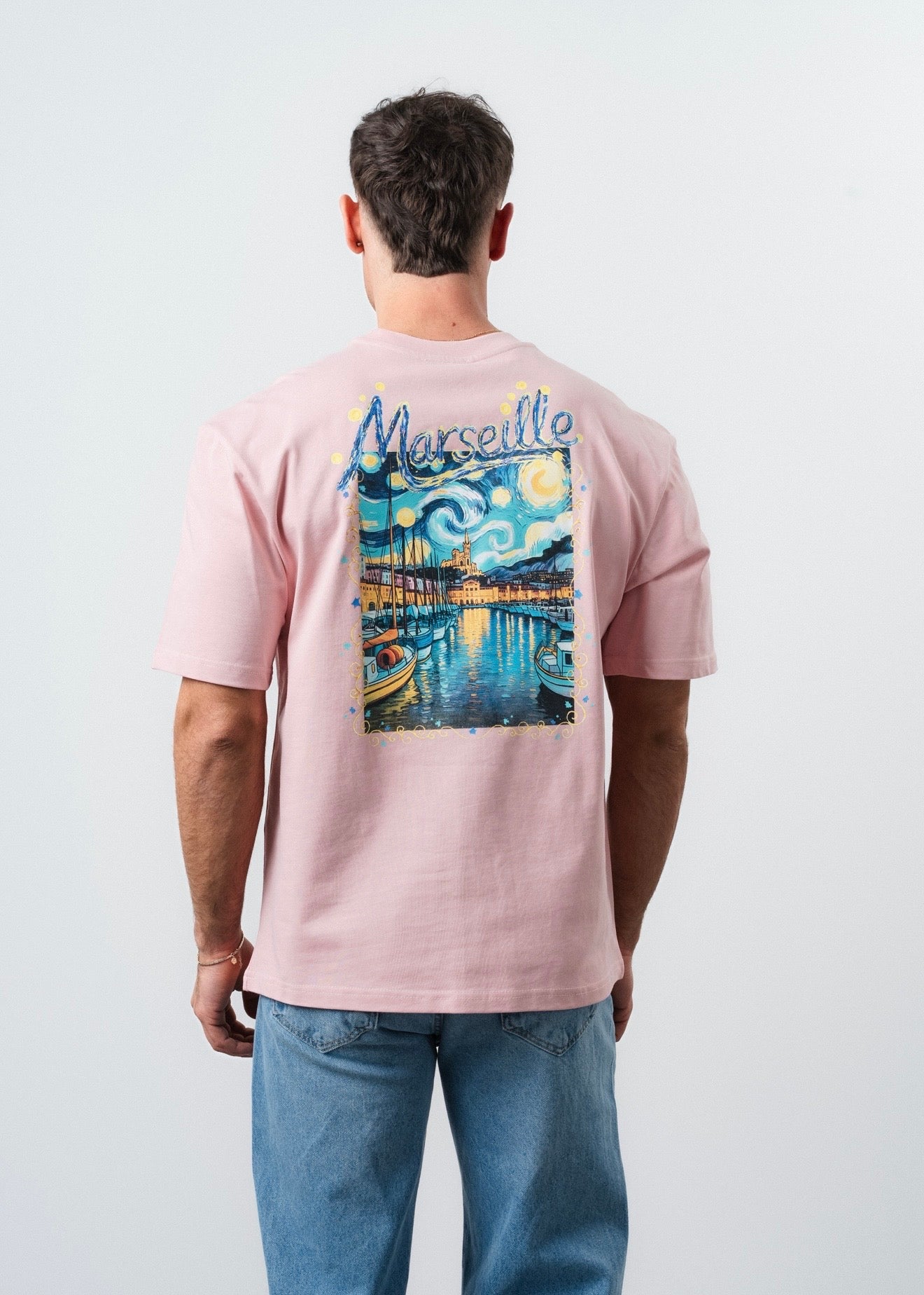 T-Shirt Marseille tableau rose