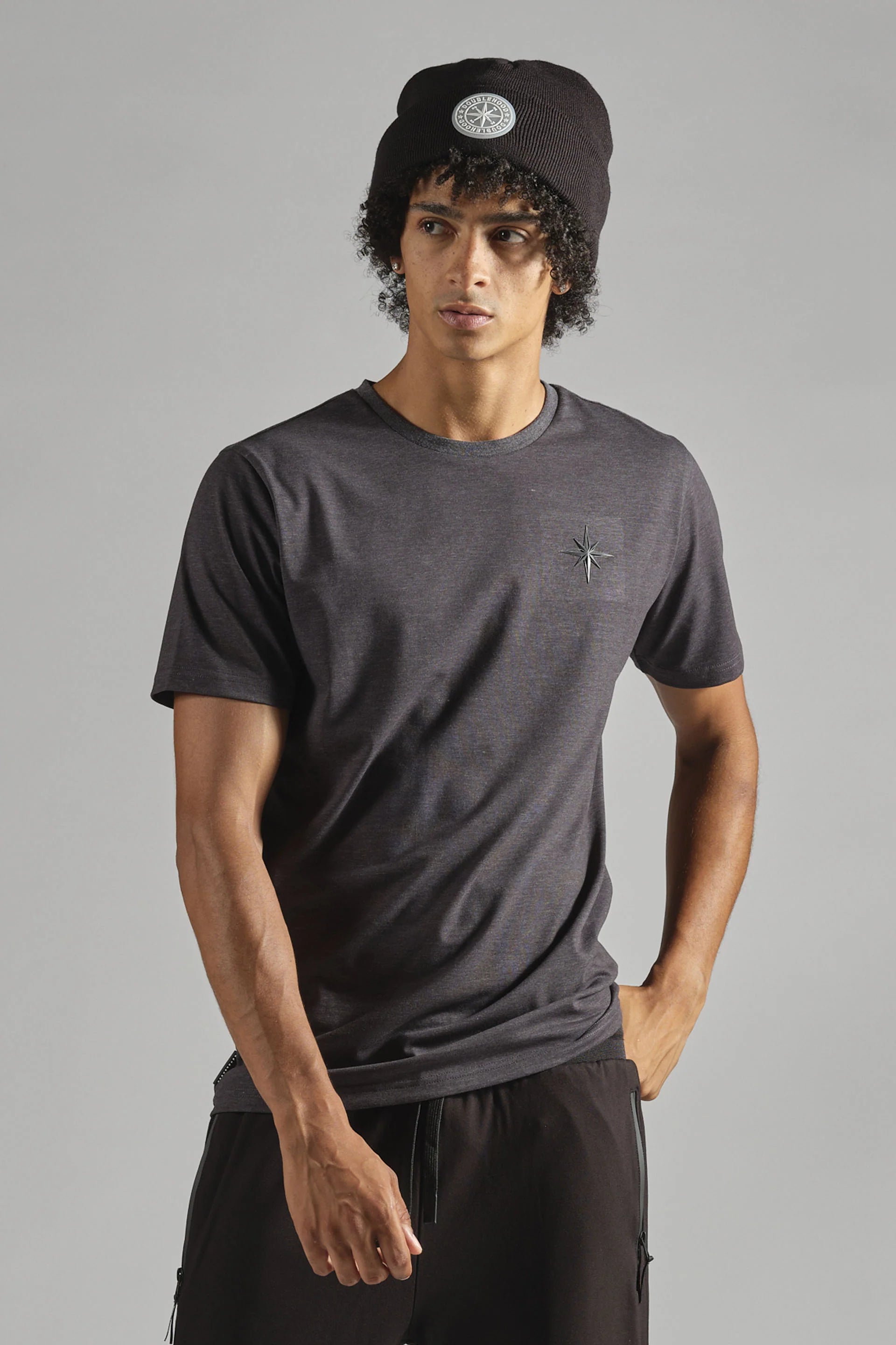 Doublehood - T-shirt Lenny dark grey