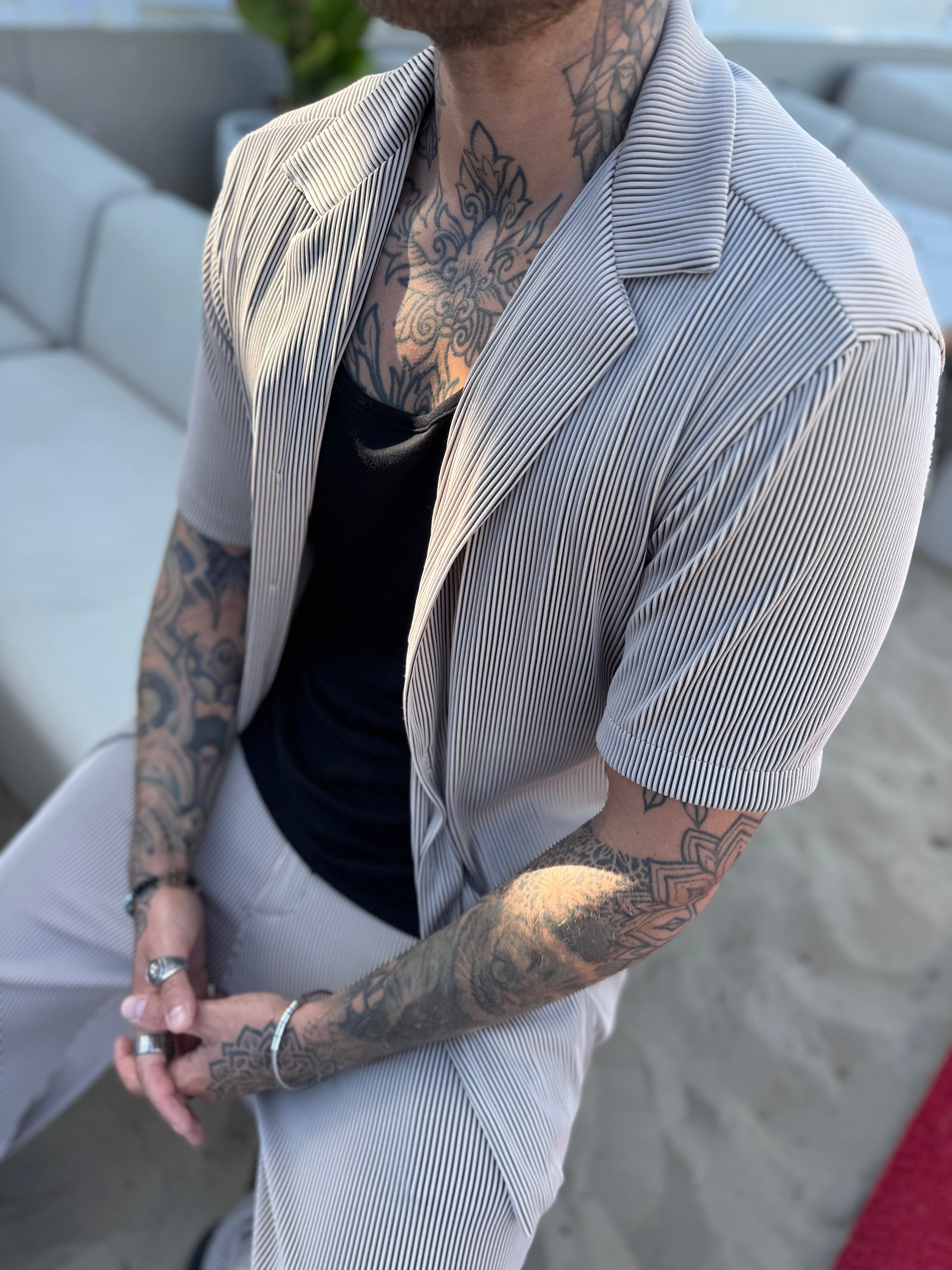 Ensemble Pablo velvet beige