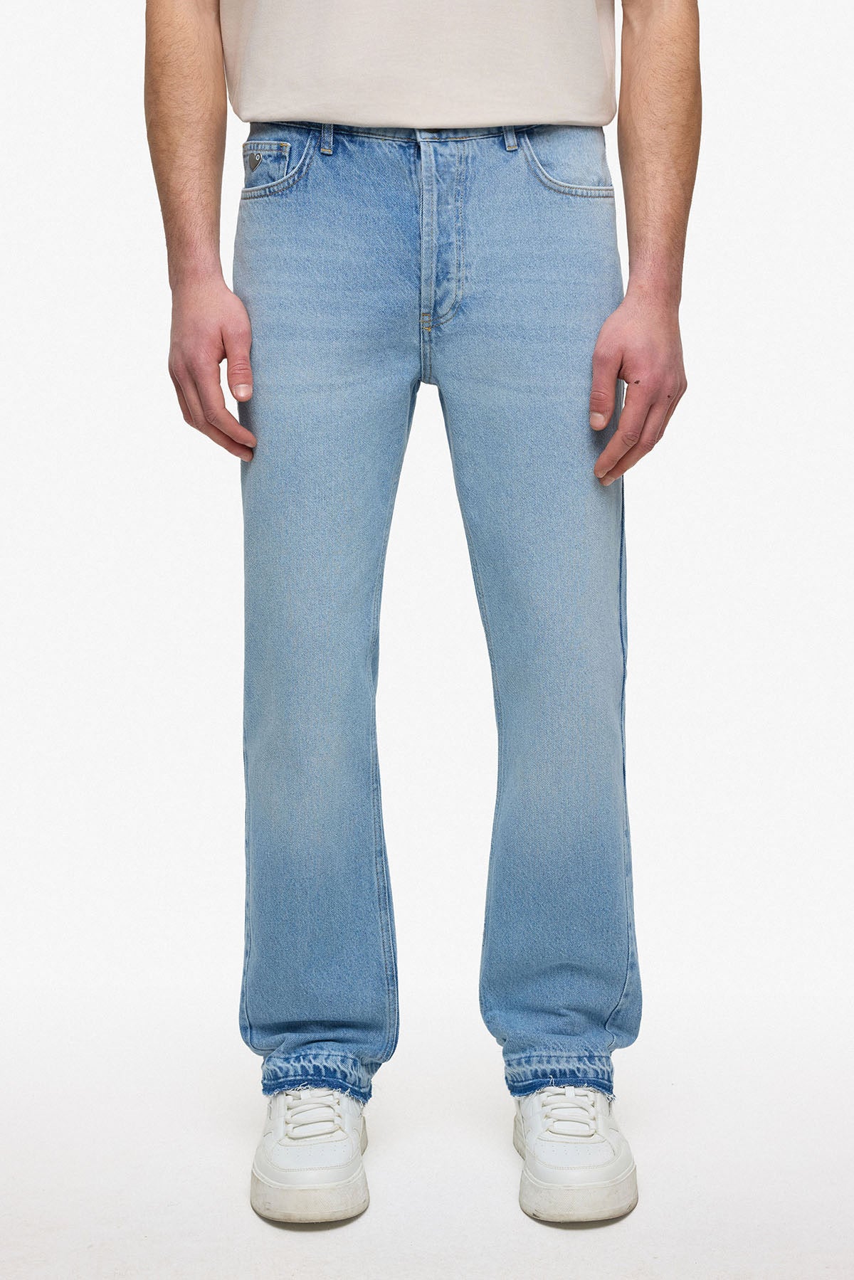 Flare Jean coeur bleu
