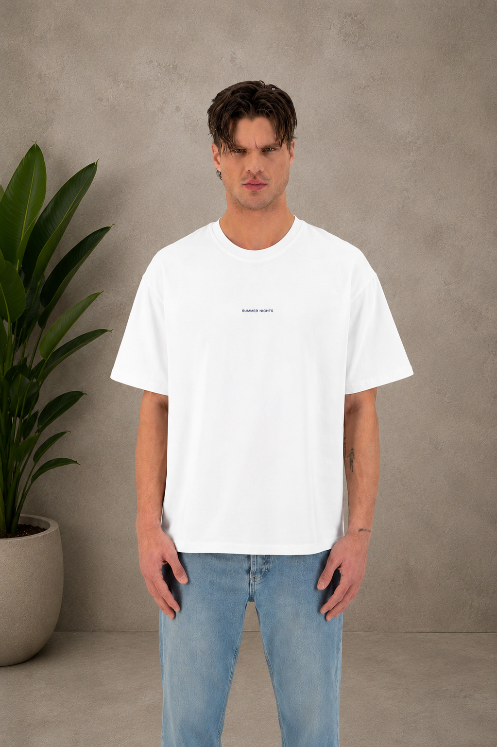 T-Shirt Summer Night blanc