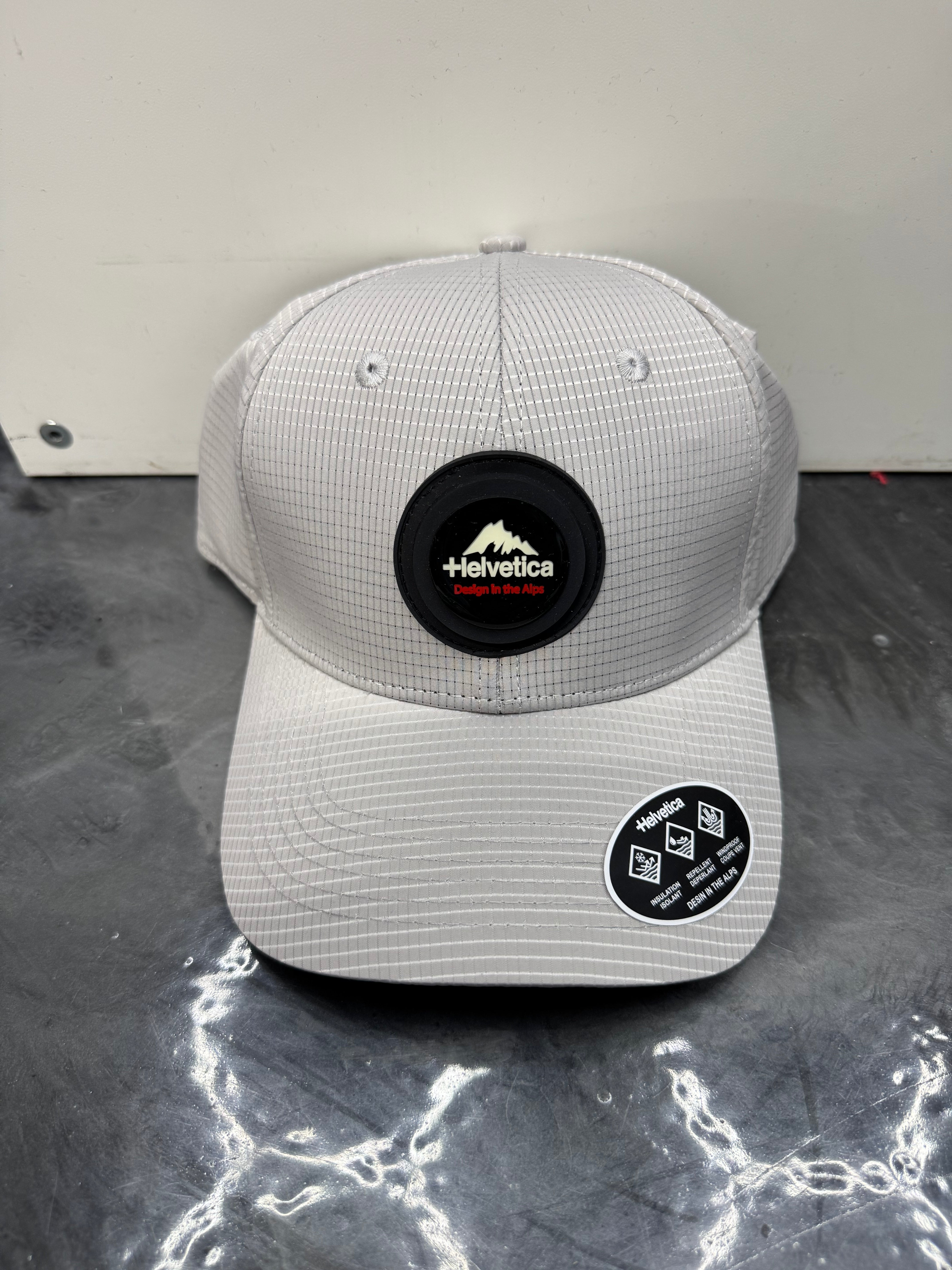 Helvetica - Casquette Frotz gris clair