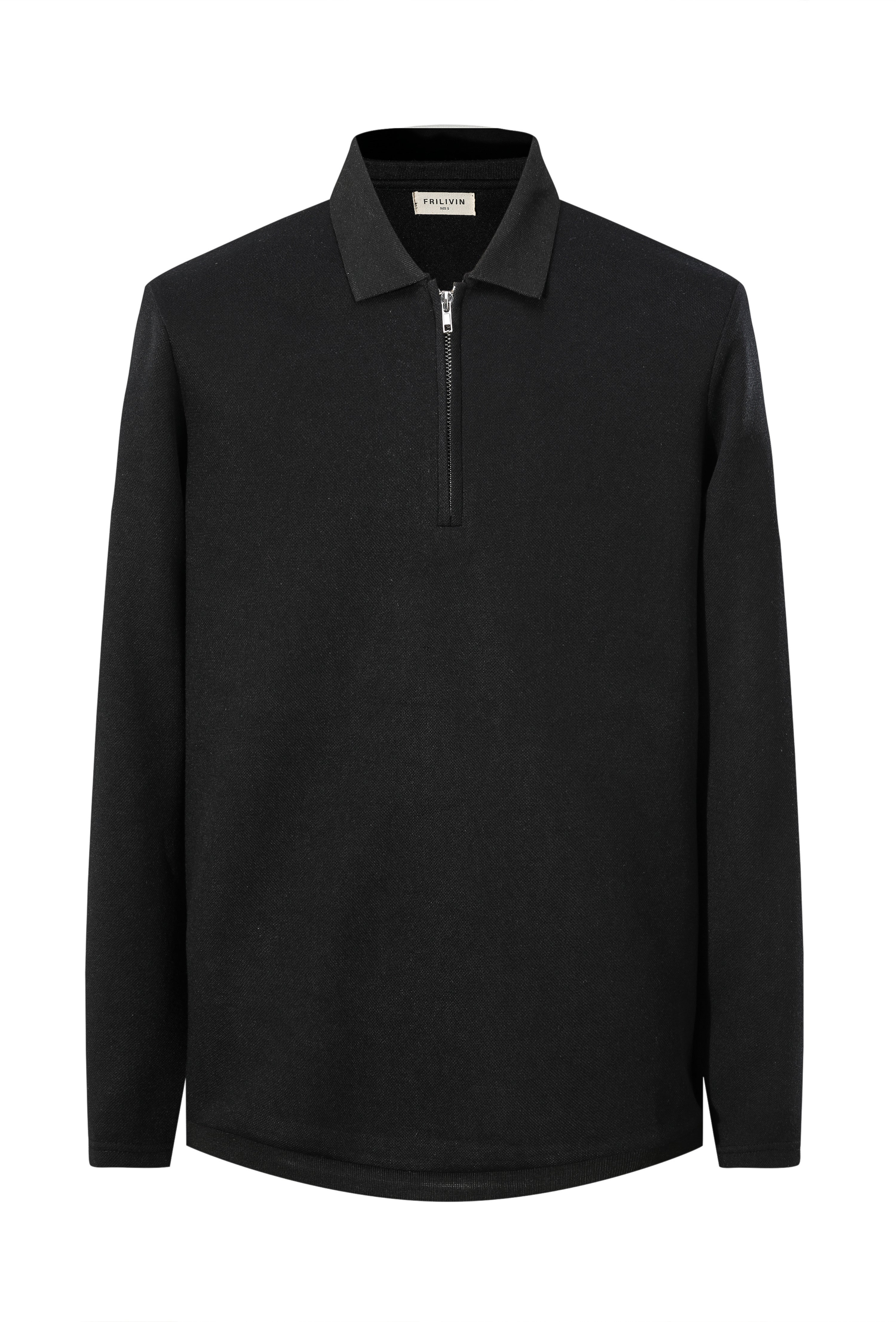 Pull zip noir cosy