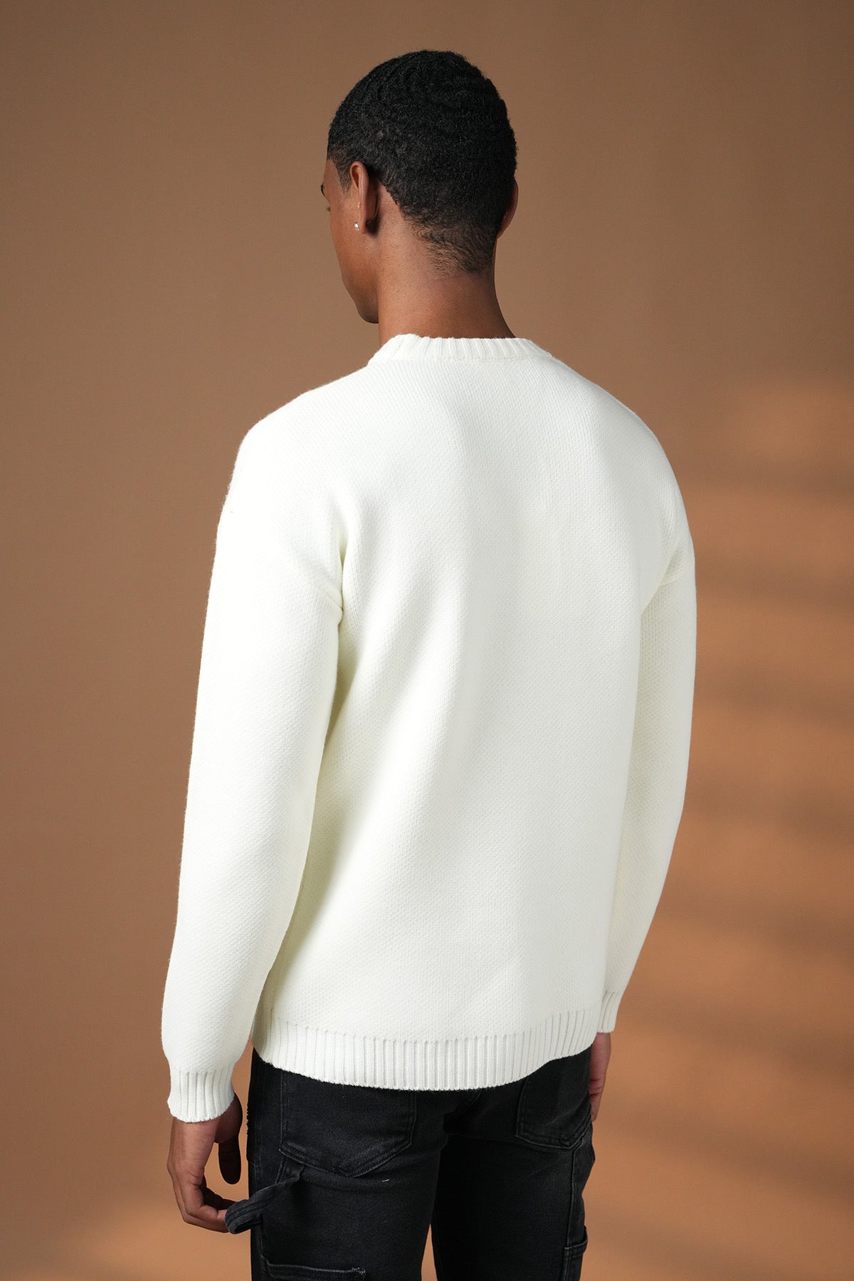 Pull Treffle blanc