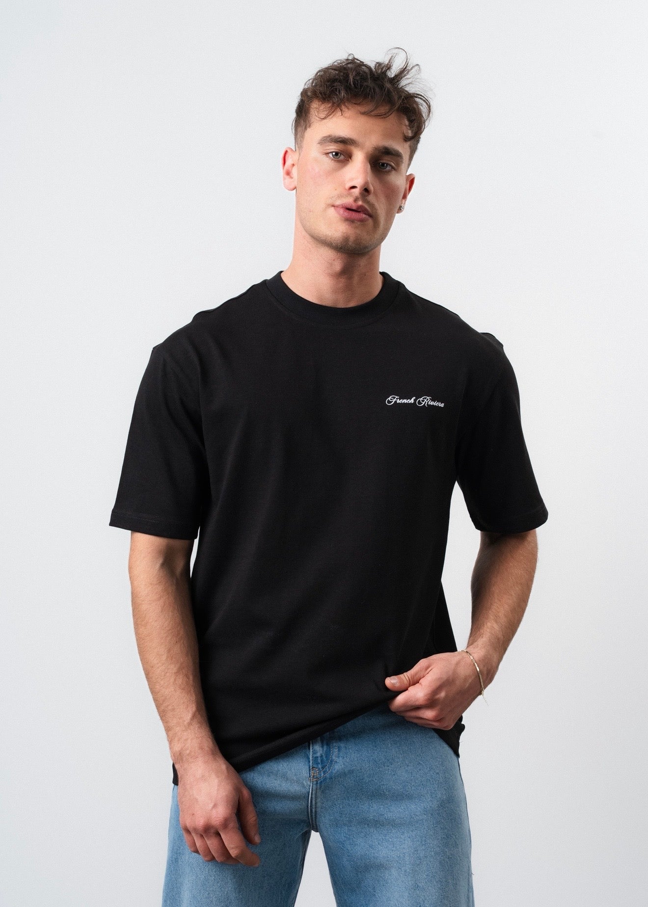 T-shirt French Riviera noir