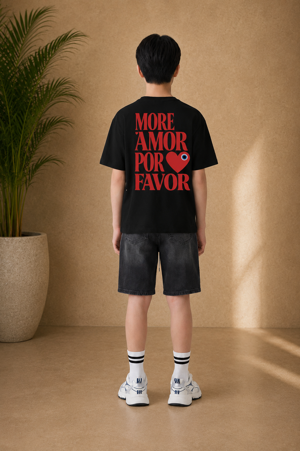 T-shirt enfant Por Favor noir