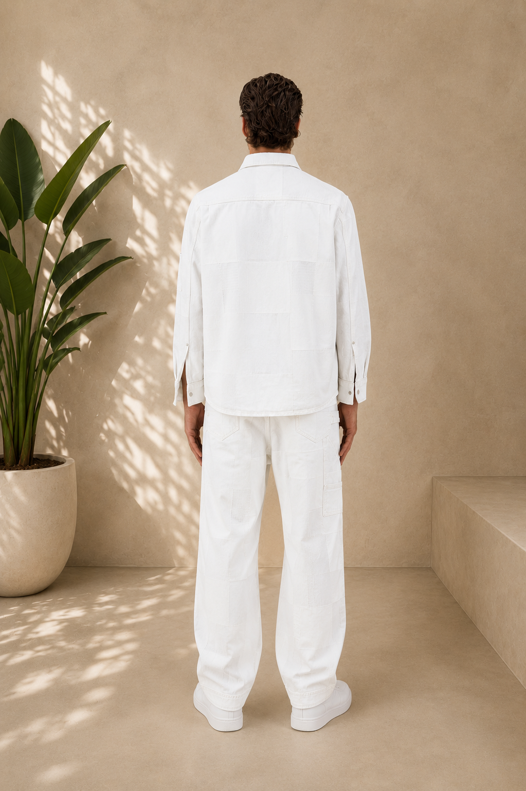 Veste jean London blanche