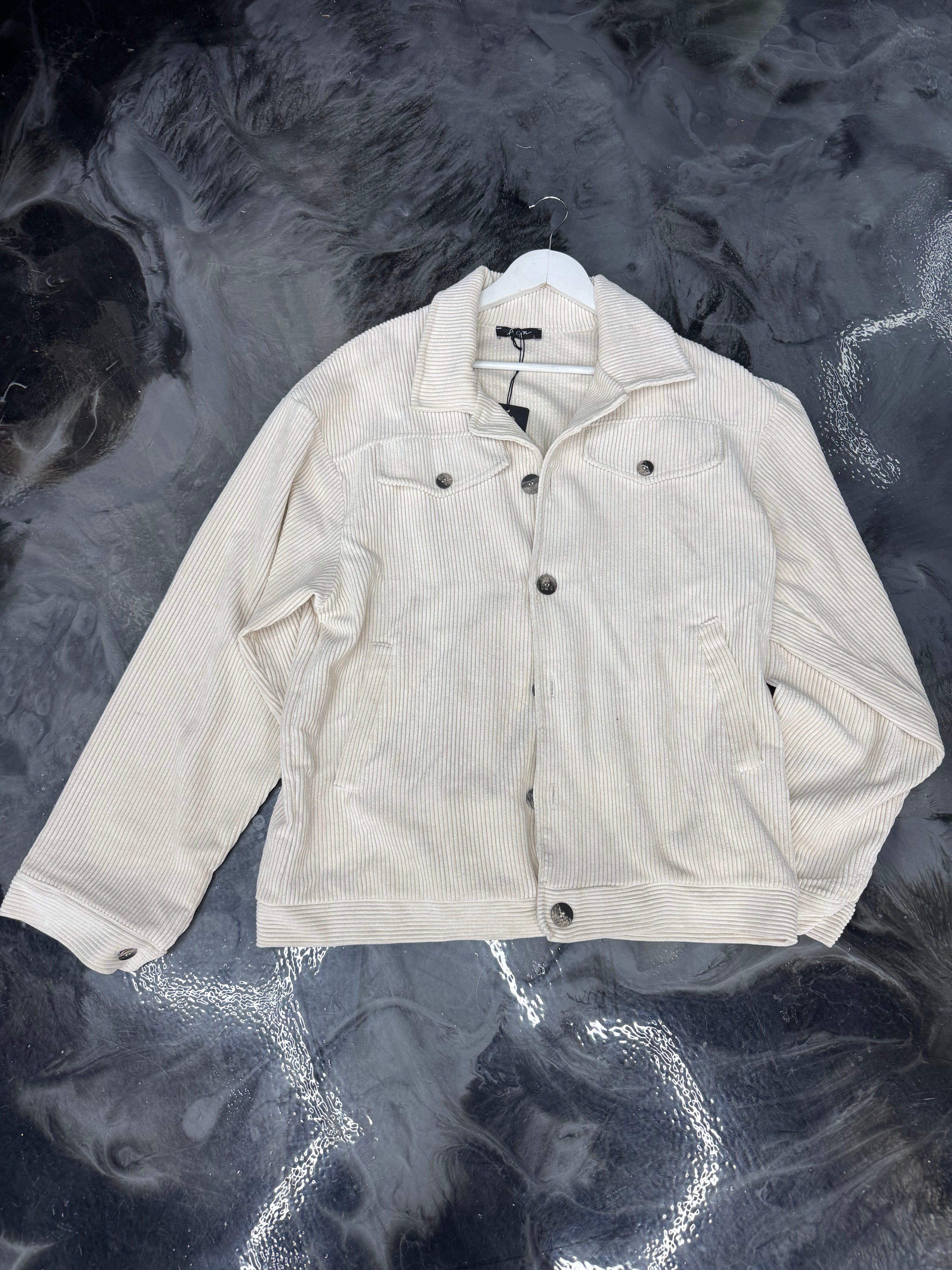 Veste velours beige