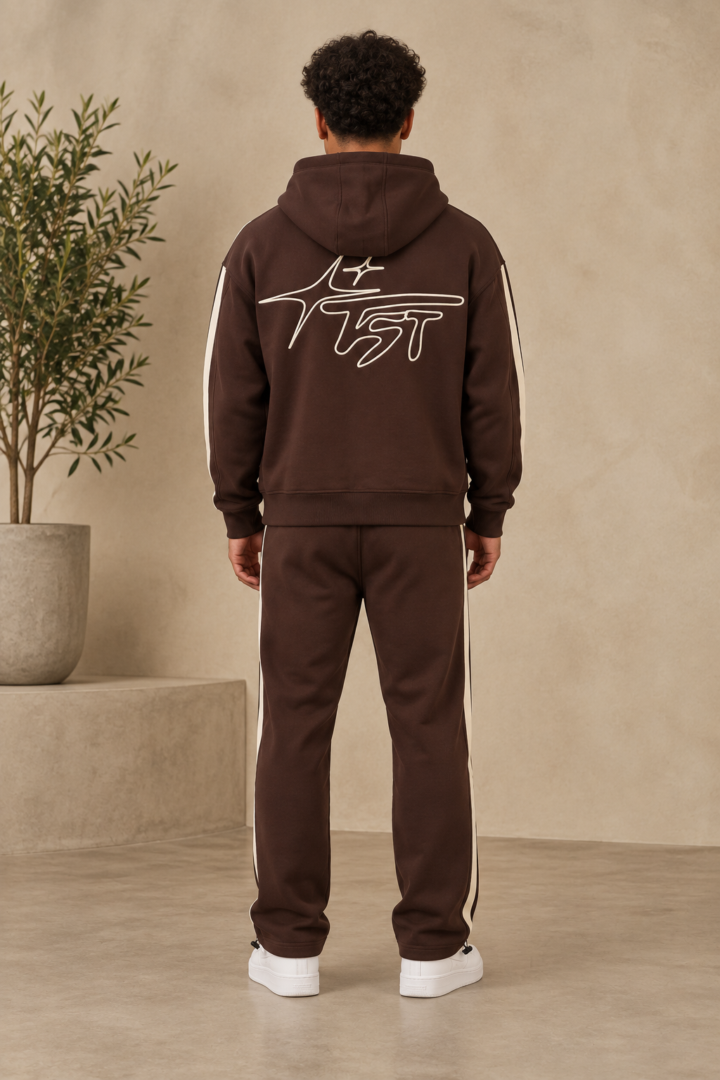 Ensemble Sign chocolate Sweat + pantalon