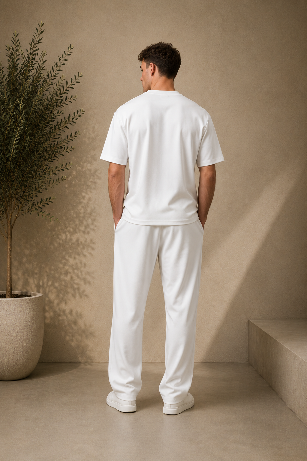 Ensemble T-shirt + pant Néoprène blanc