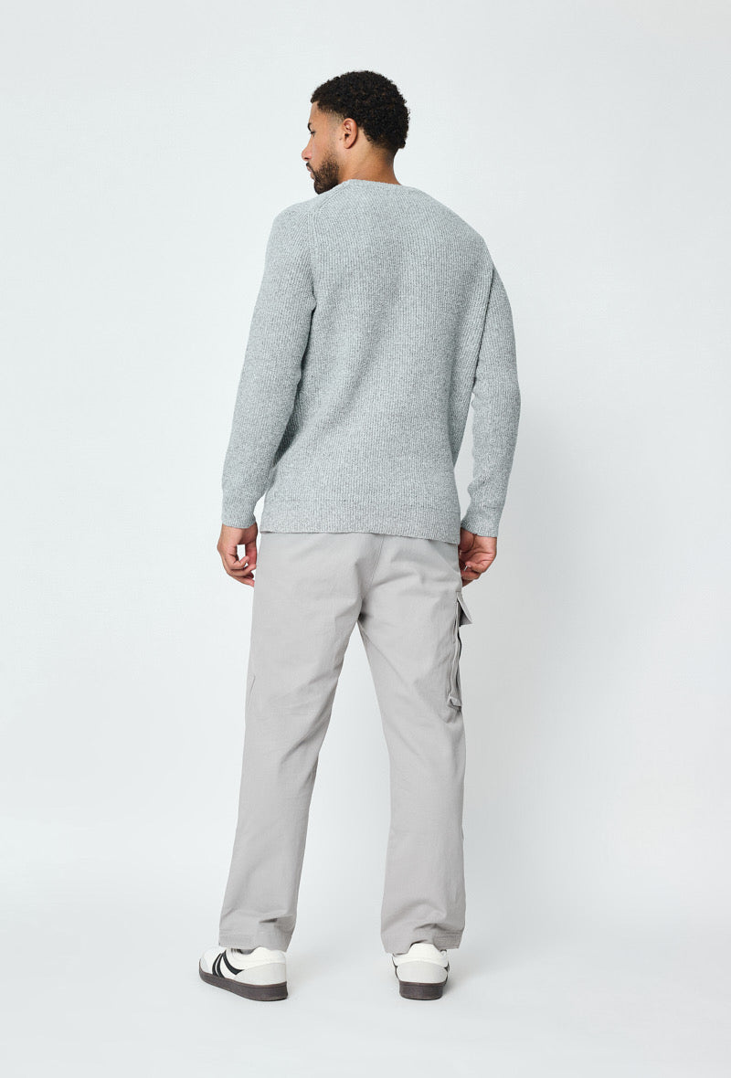 Pull maille gris