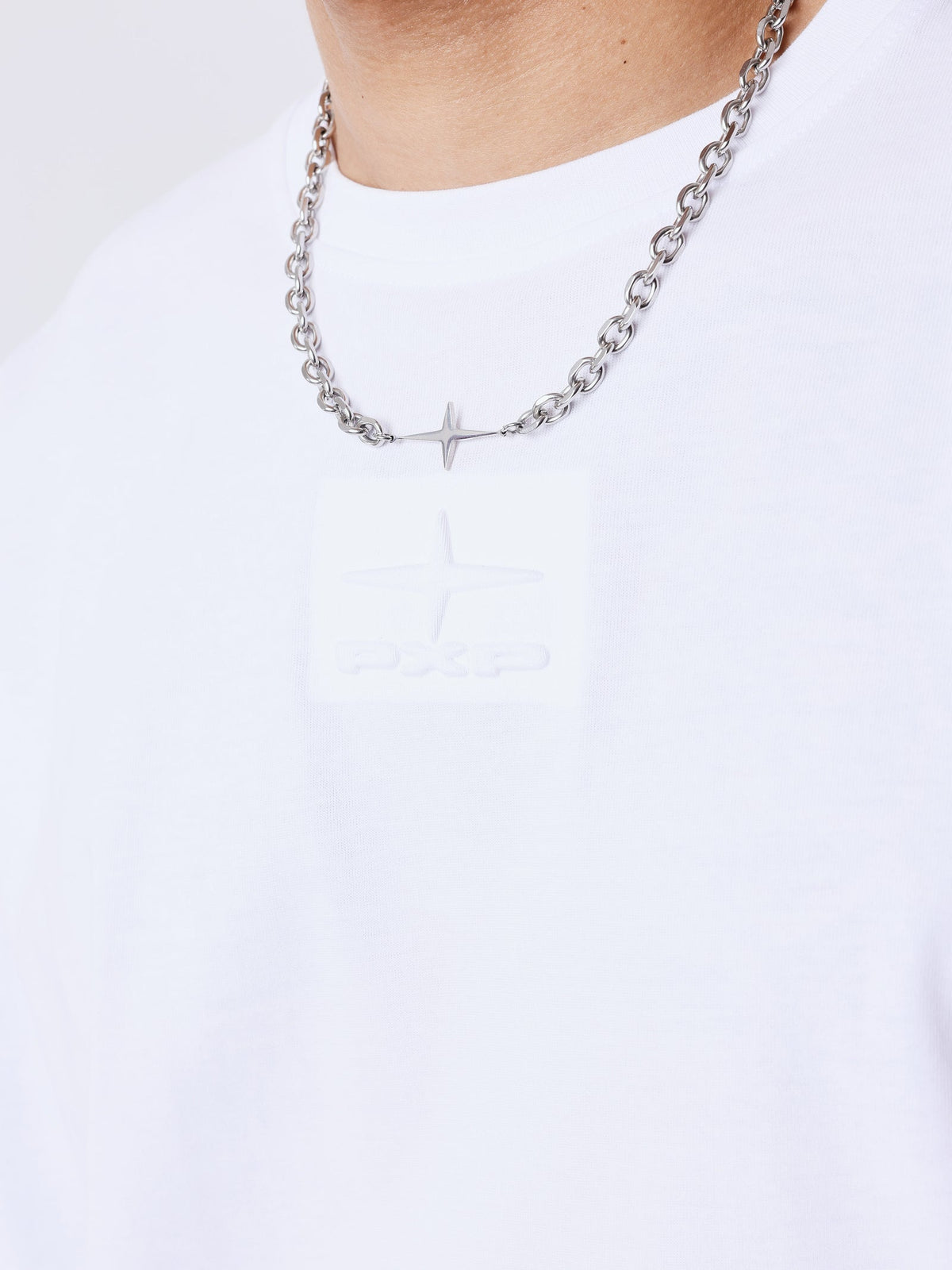 PXP - T-SHIRT MOTIF EMBOSSÉ BLANC