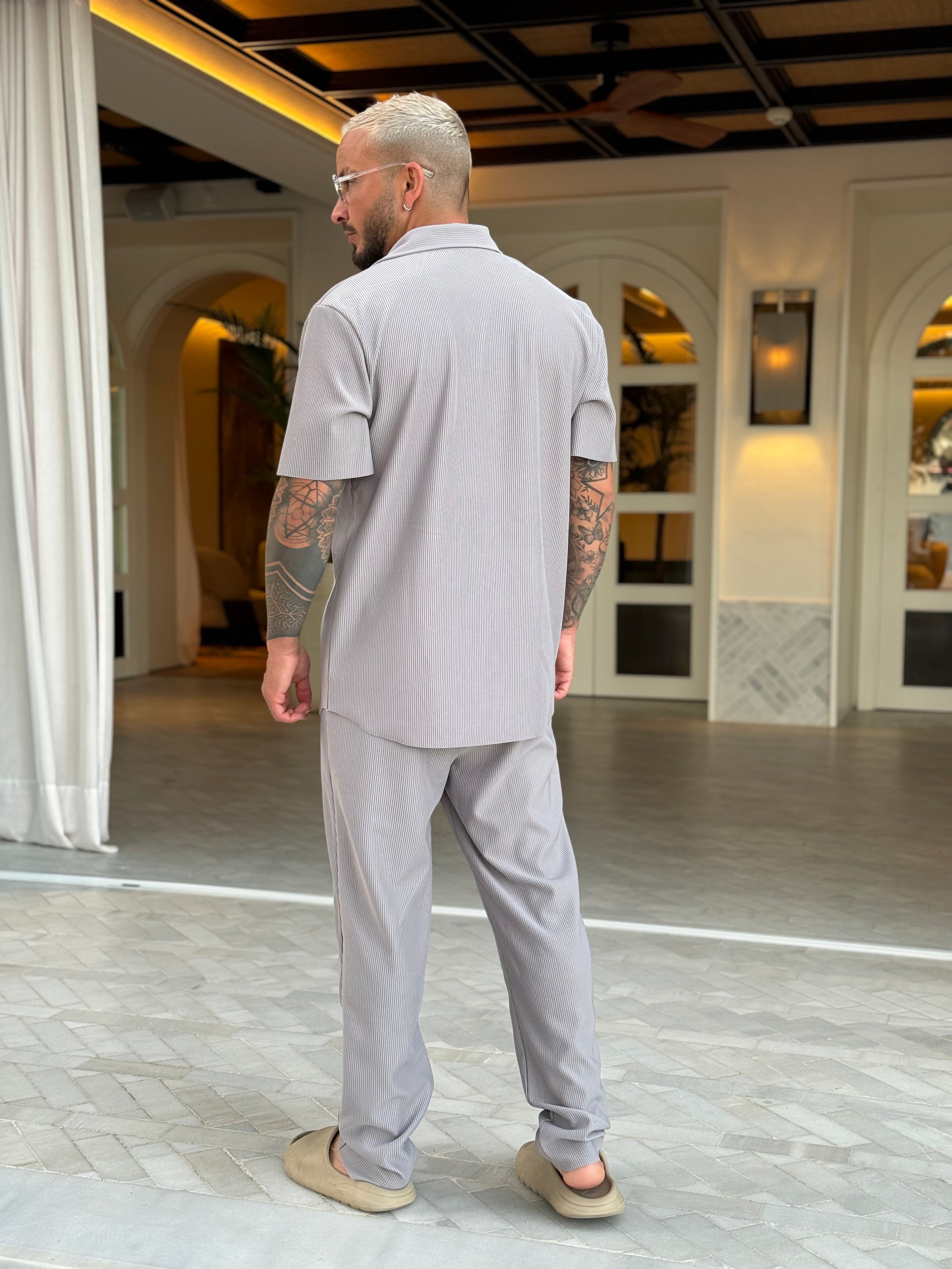 Ensemble Pablo Chemise pantalon Gris