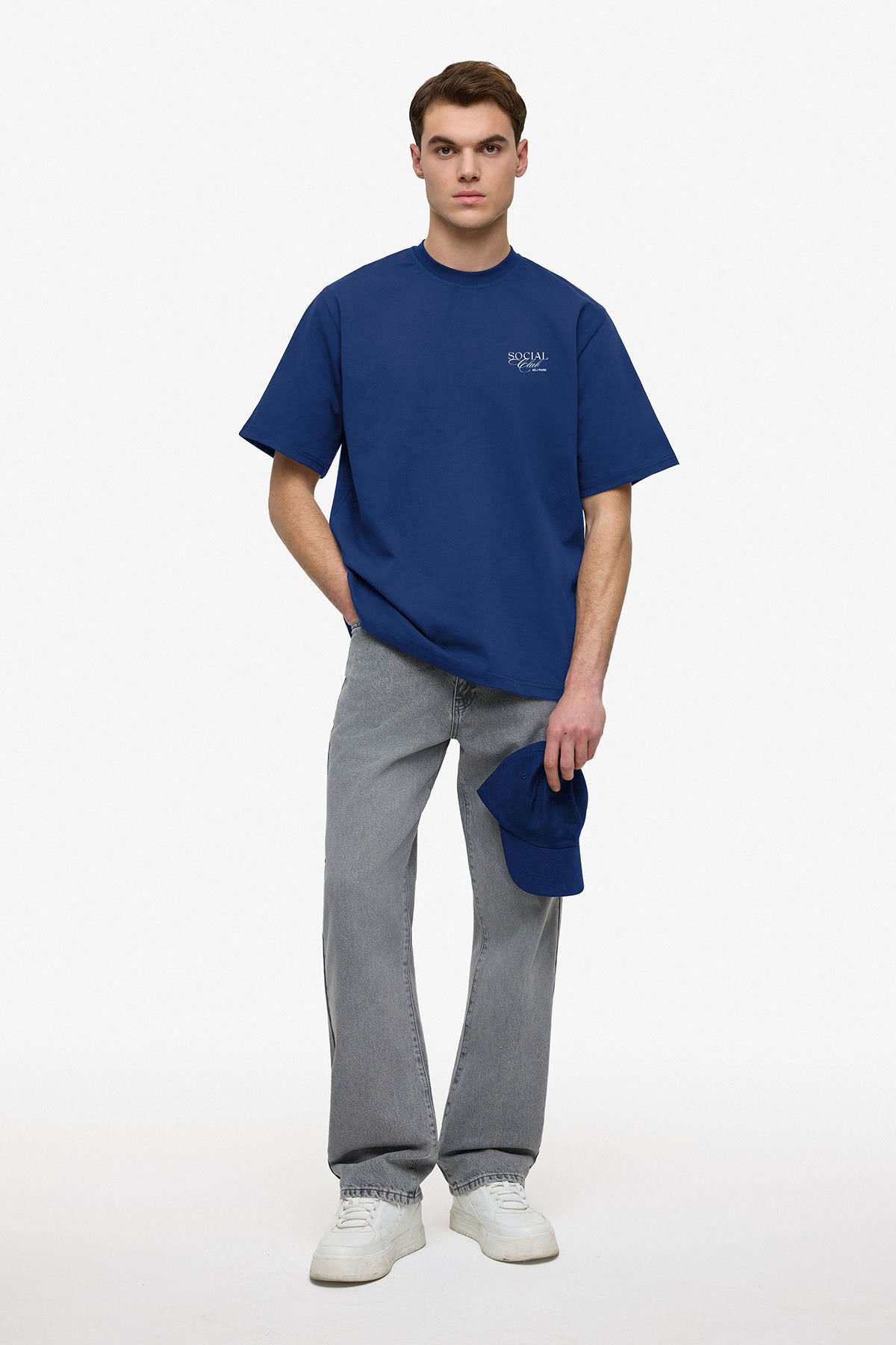 T-Shirt Social Club bleu