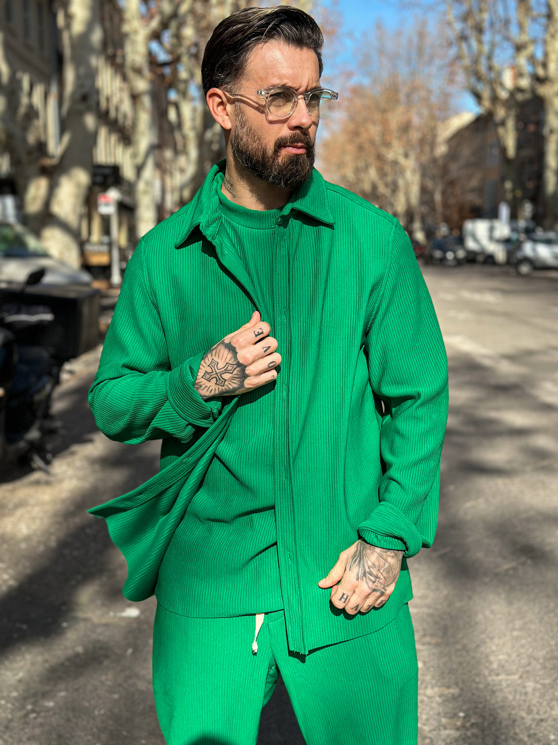 Green Pablo shirt jacket